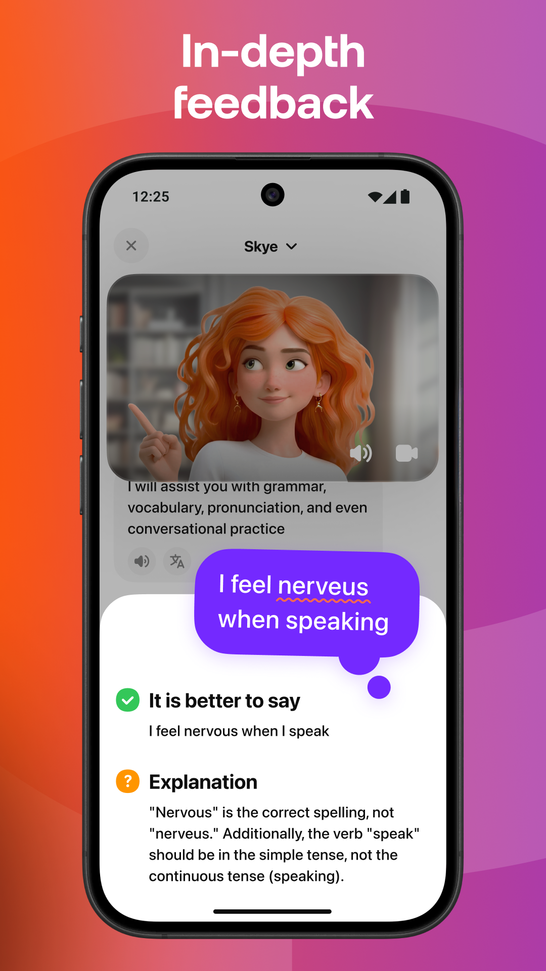 اسکرین شات 5 برنامه Praktika – AI Language Tutor