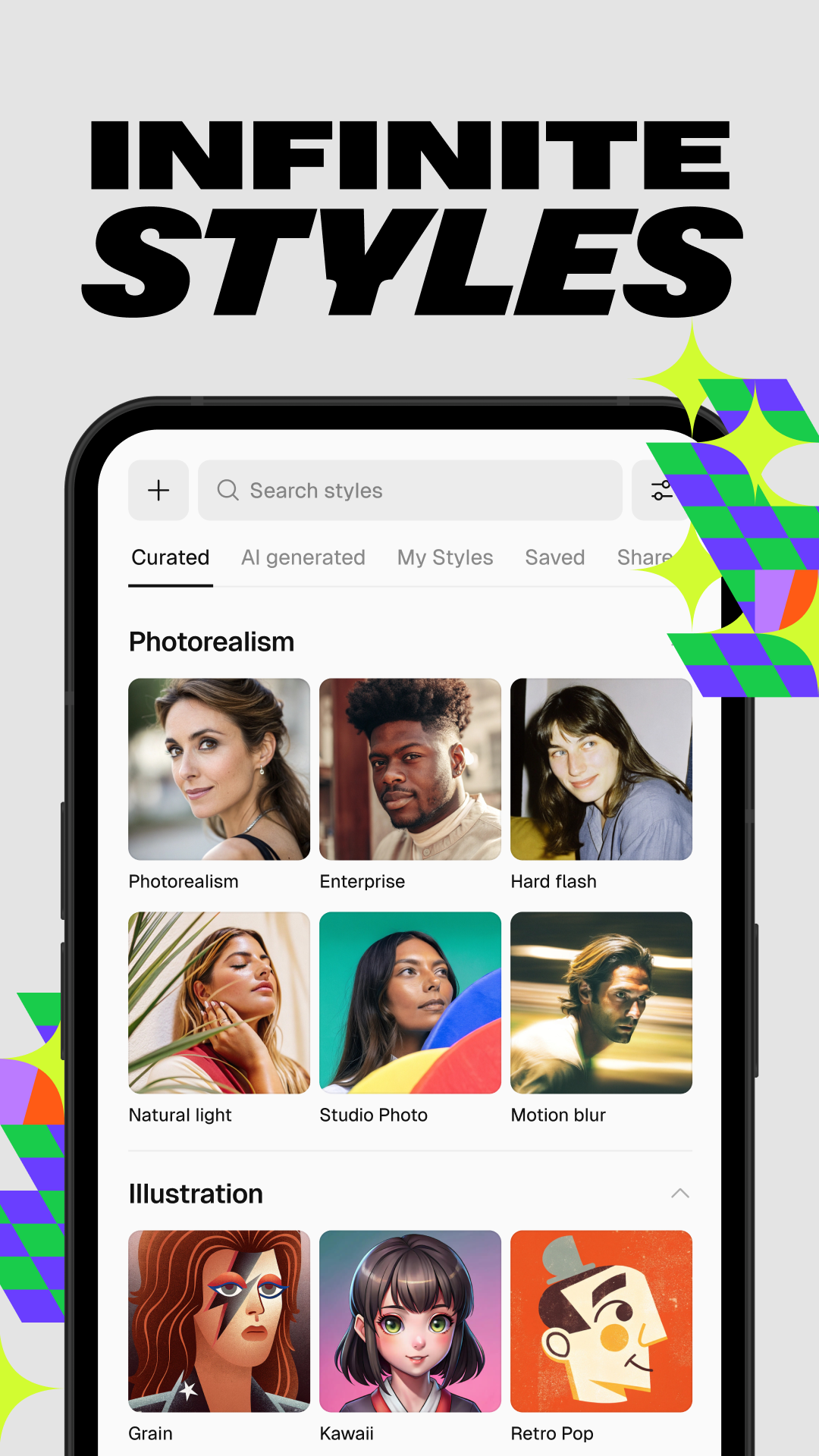 اسکرین شات 2 برنامه Recraft: AI Images and Videos