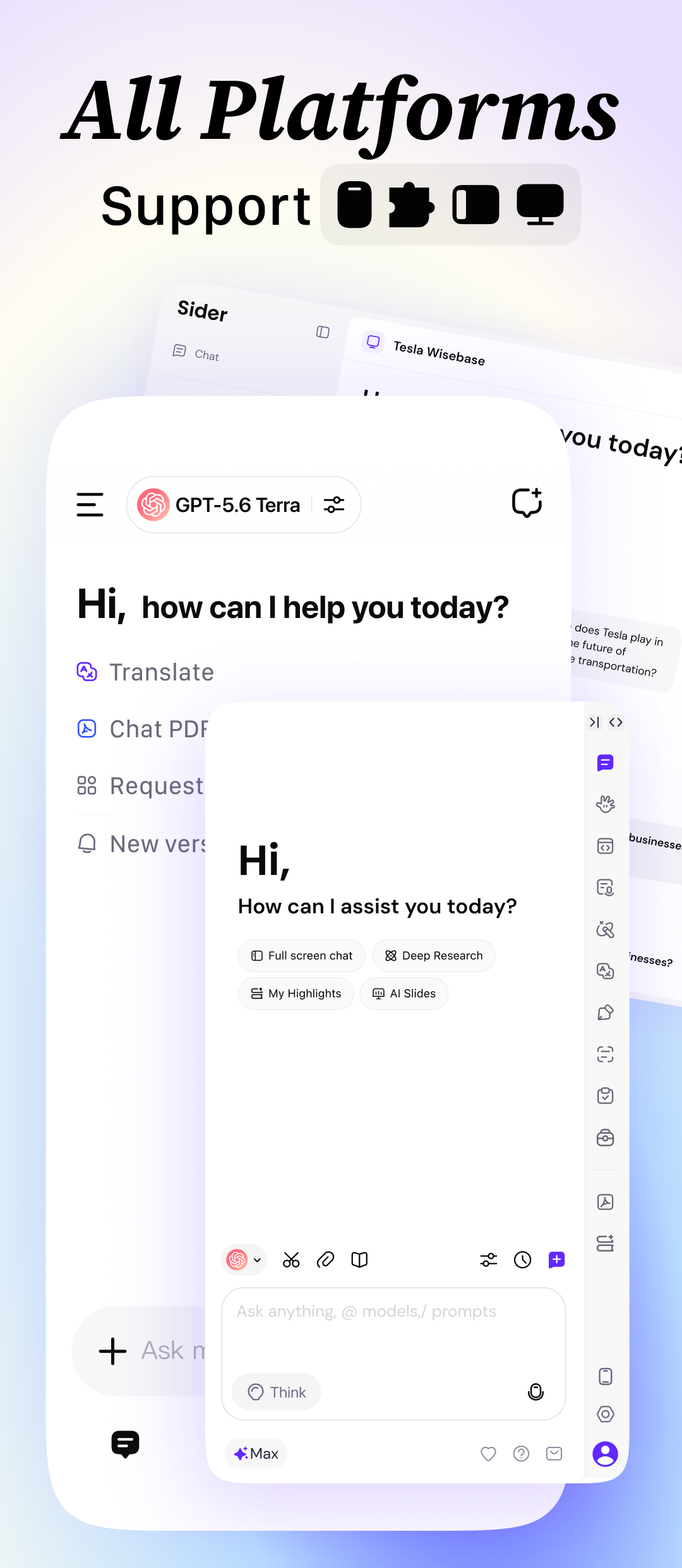 اسکرین شات 7 برنامه Sider: Chat & Work with All AI