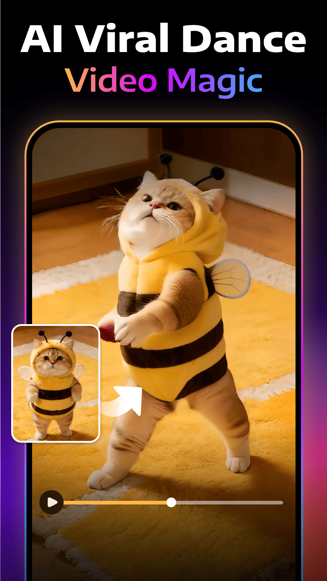 اسکرین شات 1 برنامه AI Video Generator - Toki