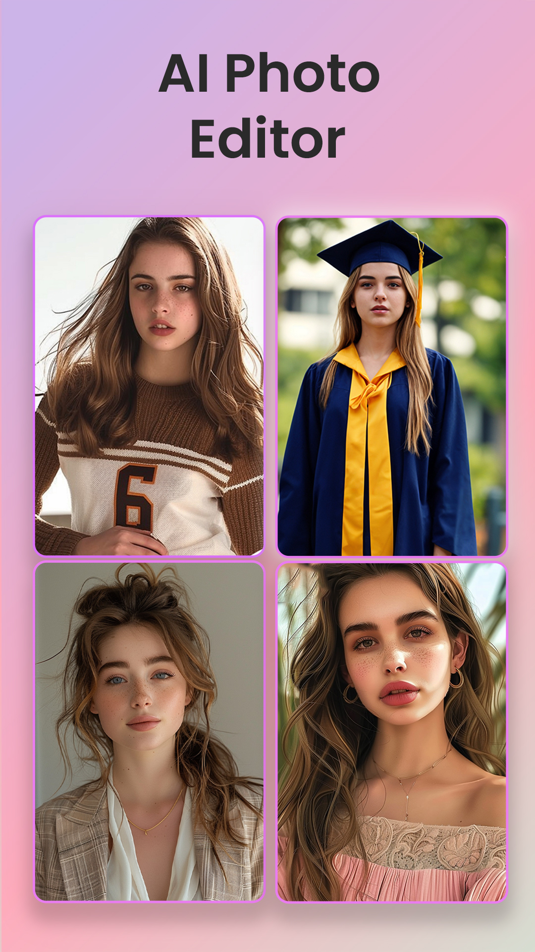 اسکرین شات 1 برنامه ReShot - AI Headshot Generator