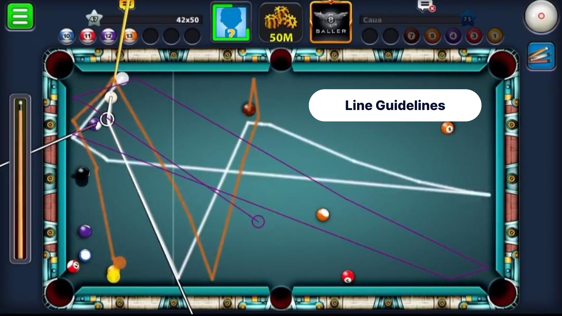 اسکرین شات 1 برنامه Aim Tool for 8 Ball Pool