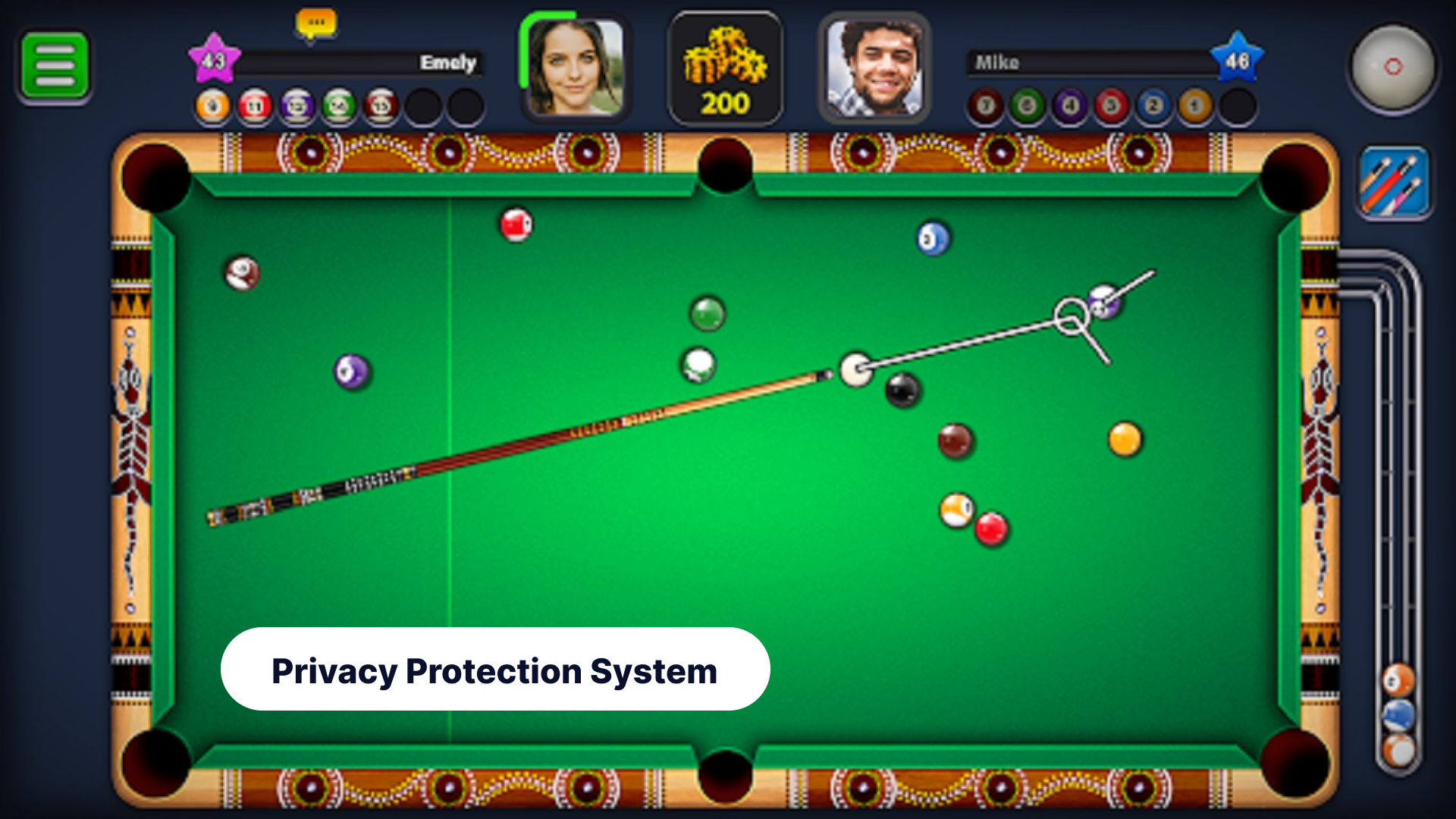 اسکرین شات 4 برنامه Aim Tool for 8 Ball Pool