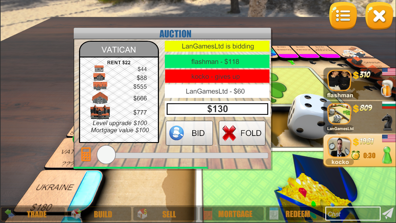 اسکرین شات 4 بازی Rento - Dice Board Game Online
