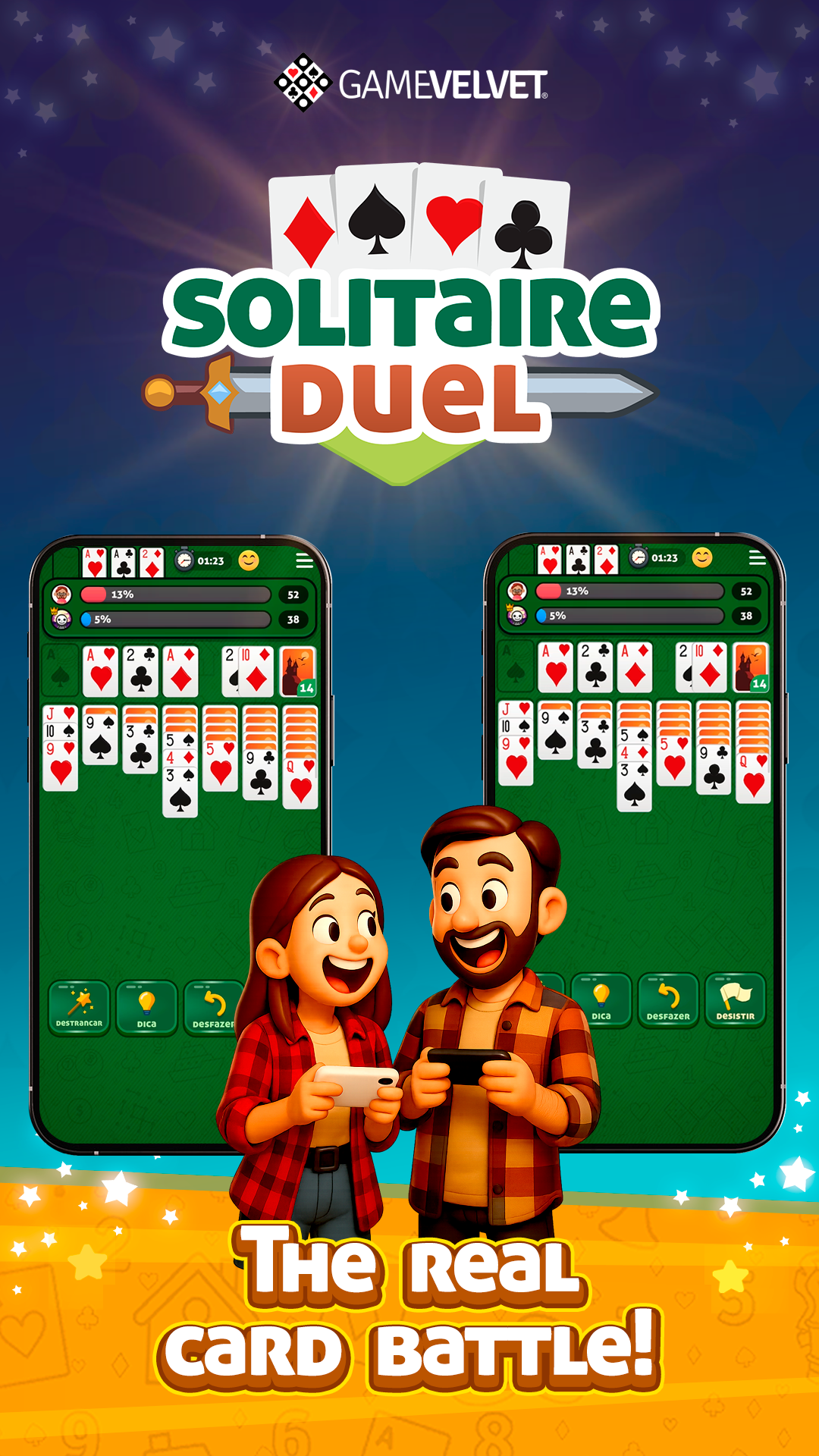 اسکرین شات 1 بازی Solitaire Duel: Klondike