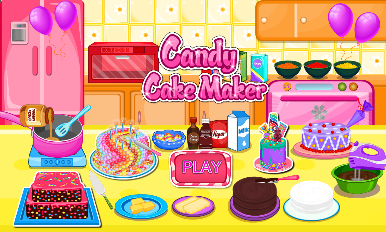 اسکرین شات 1 بازی Candy Cake Maker Cook Desserts