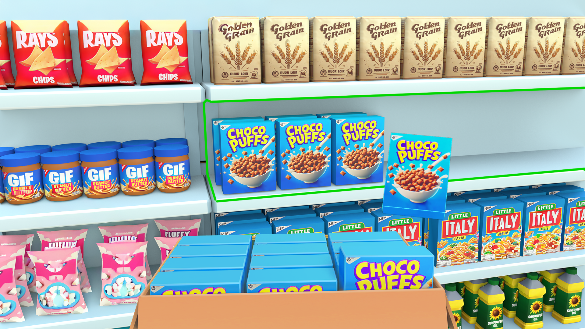 اسکرین شات 1 بازی Crazy Mommy Supermarket Day