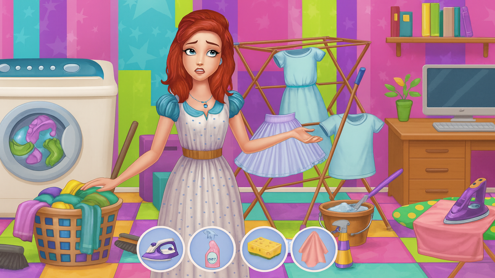 اسکرین شات 1 بازی Mommy's Laundry Day