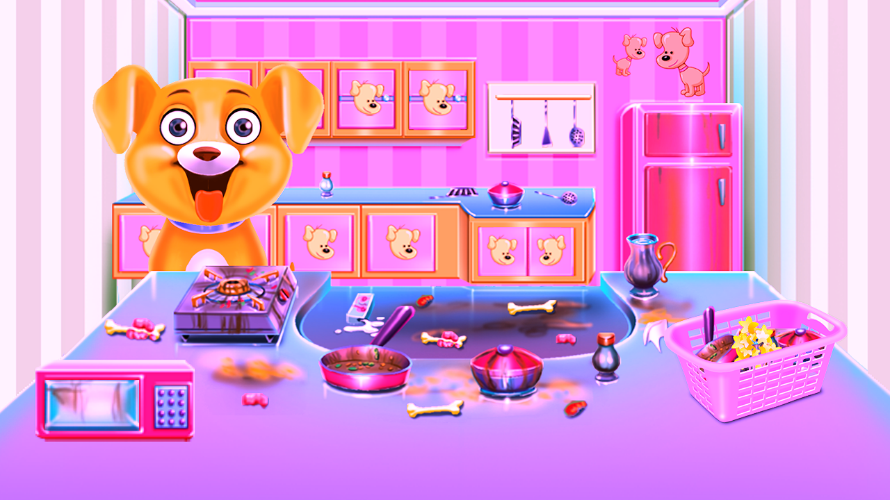 اسکرین شات 4 بازی Puppy Home House Cleaning