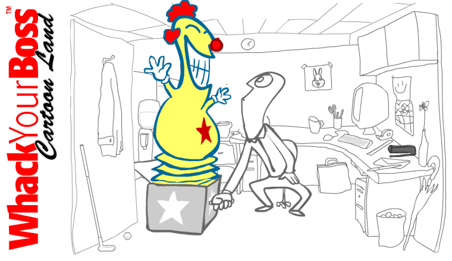 اسکرین شات 3 بازی Whack Your Boss ~ Cartoon Land