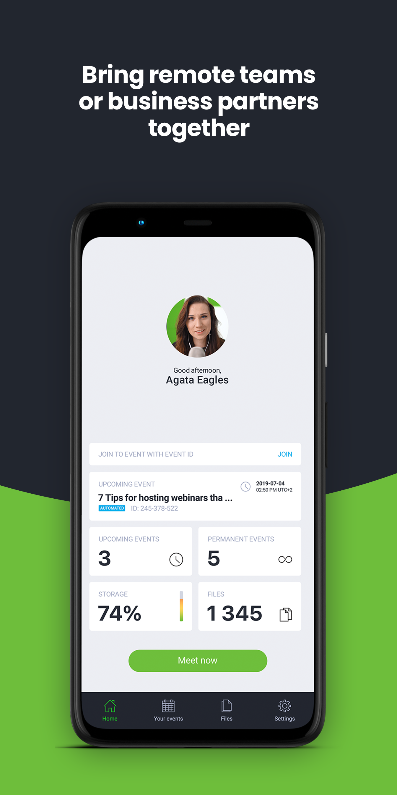 اسکرین شات 5 برنامه ClickMeeting Webinar App