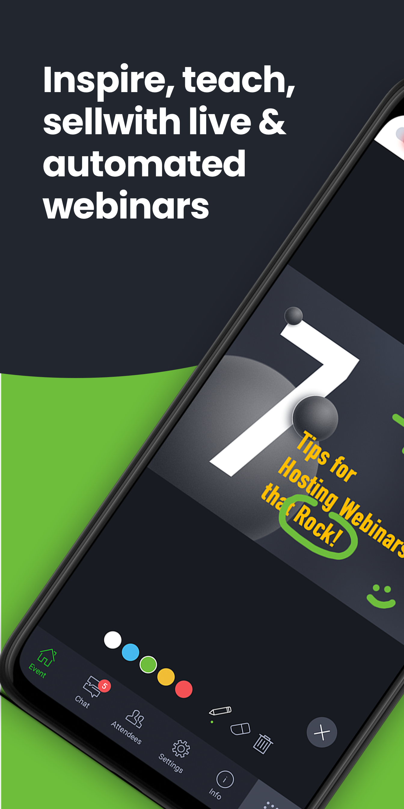 اسکرین شات 1 برنامه ClickMeeting Webinar App