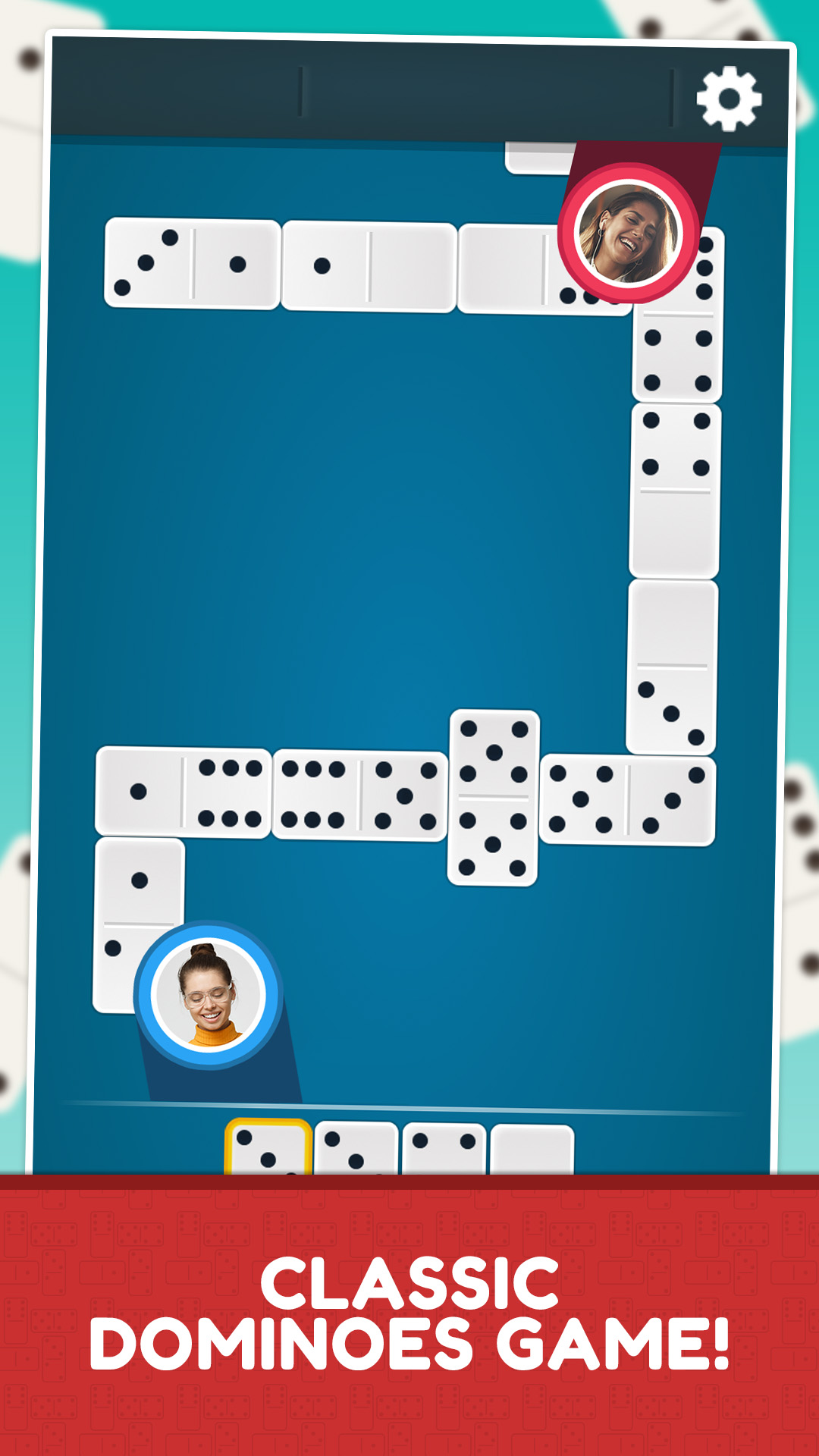 اسکرین شات 1 بازی Dominos Online Jogatina: Game