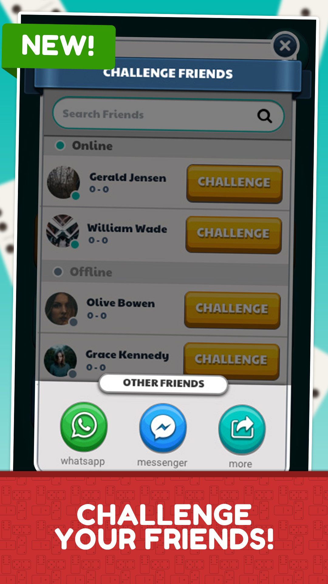 اسکرین شات 3 بازی Dominos Online Jogatina: Game