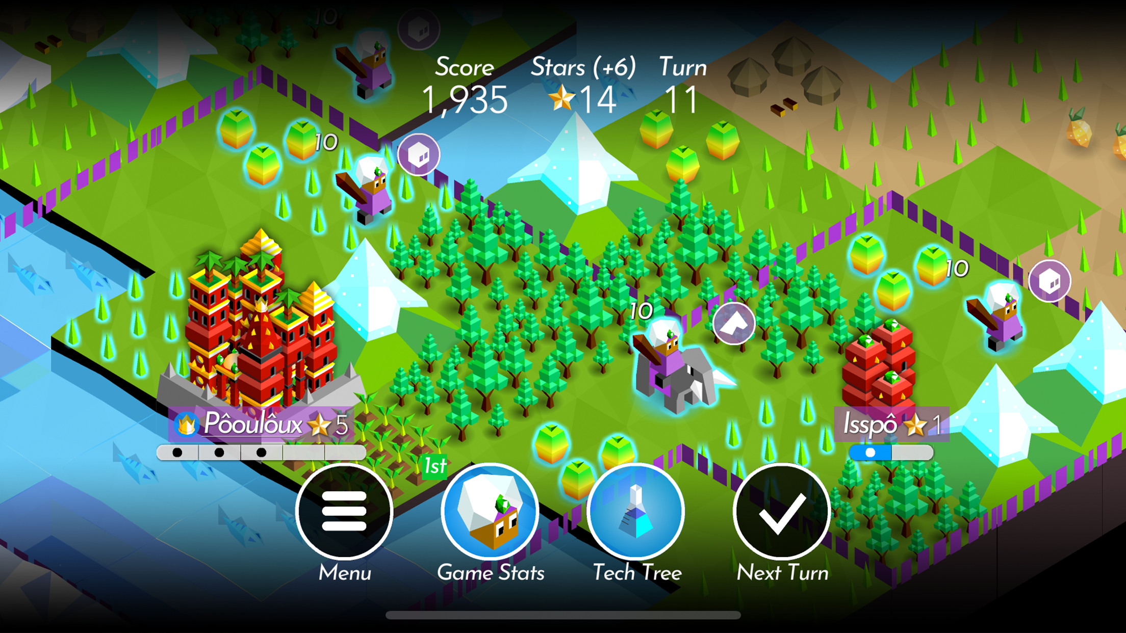 اسکرین شات 5 بازی The Battle of Polytopia
