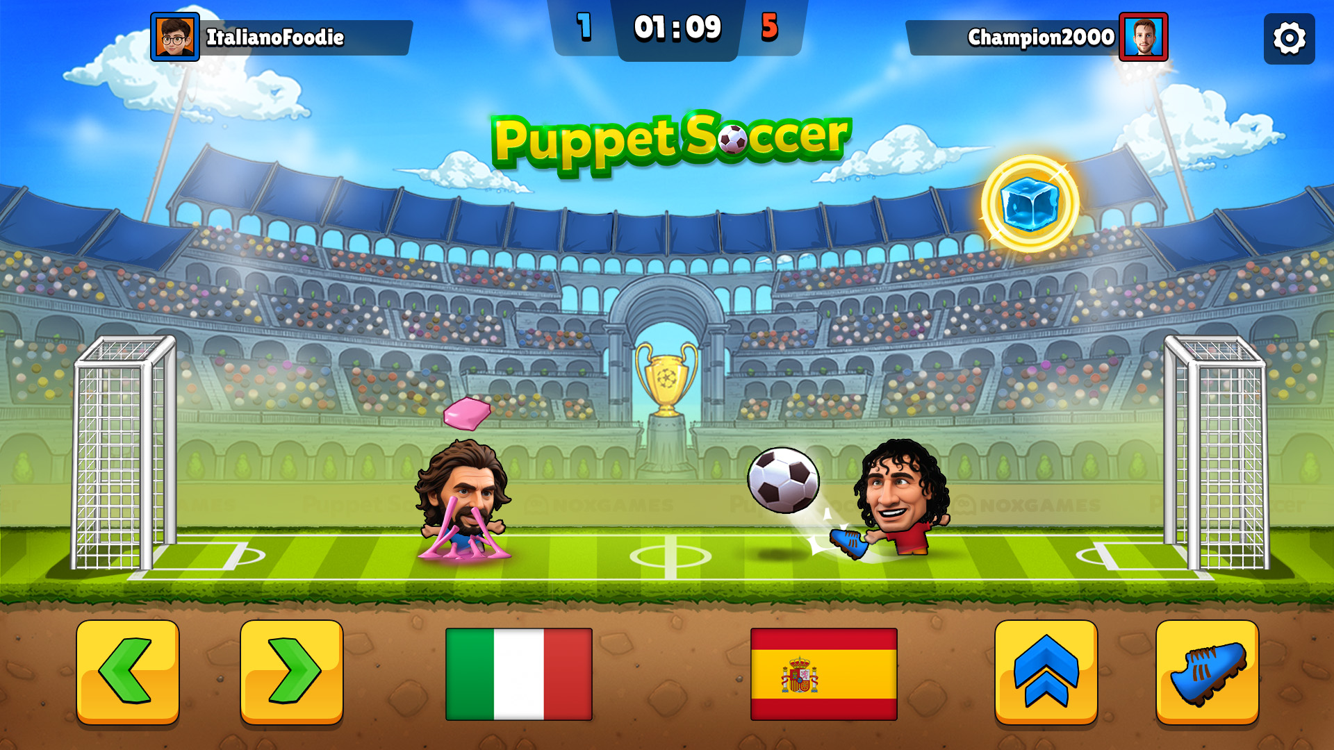 اسکرین شات 3 بازی Puppet Soccer - Football