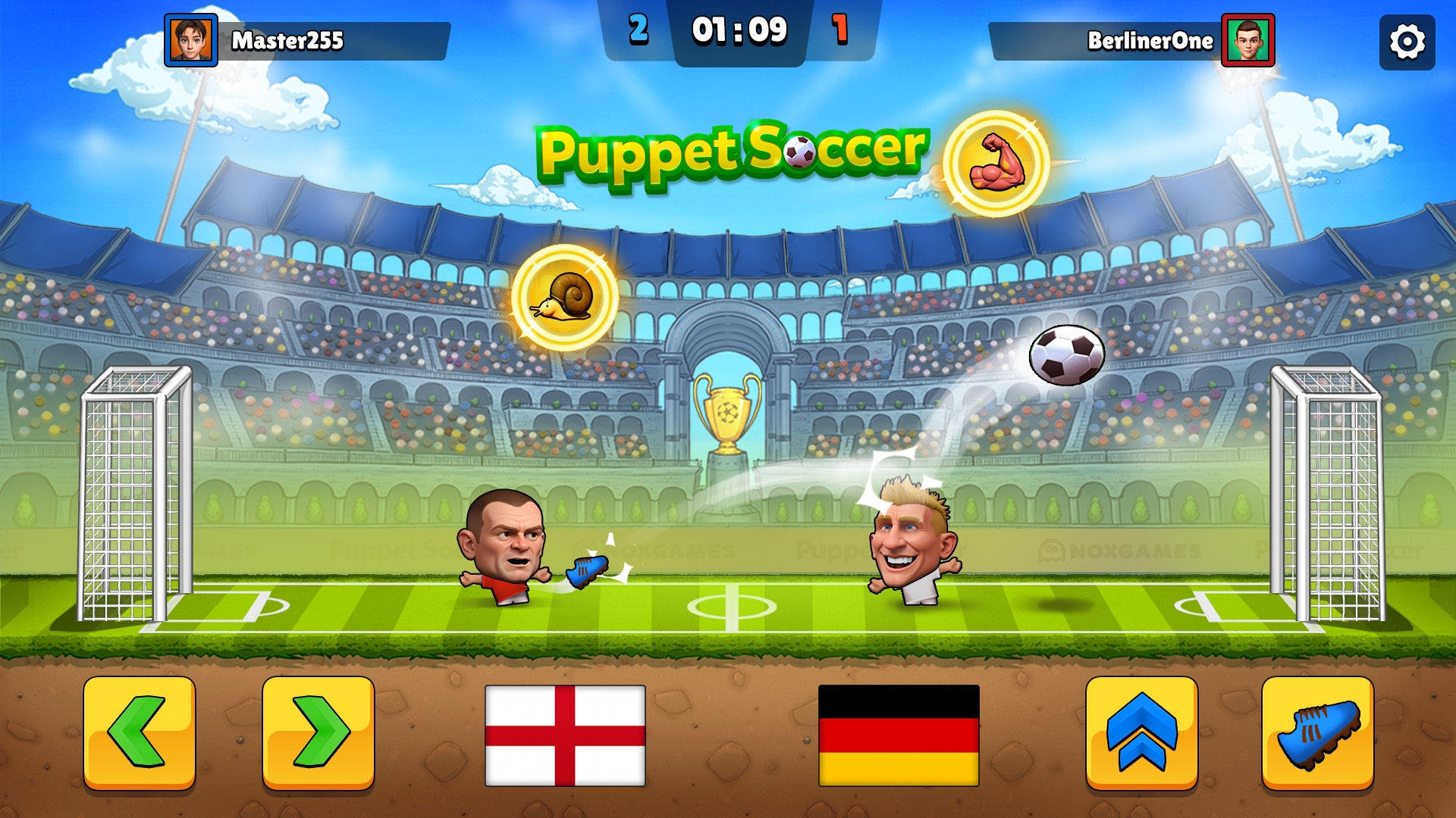 اسکرین شات 2 بازی Puppet Soccer - Football