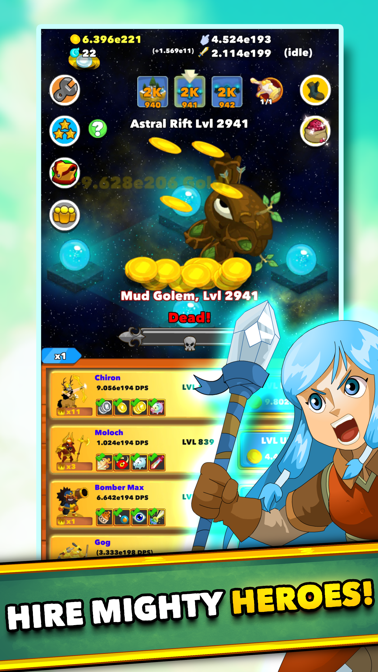 اسکرین شات 4 بازی Clicker Heroes - Idle RPG