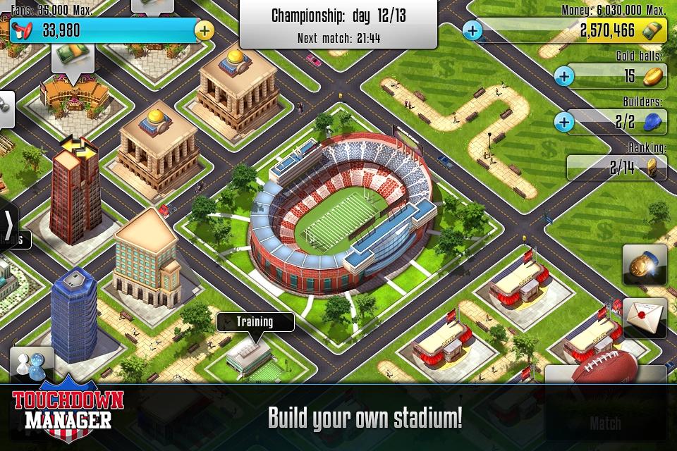 اسکرین شات 1 بازی Touchdown Manager