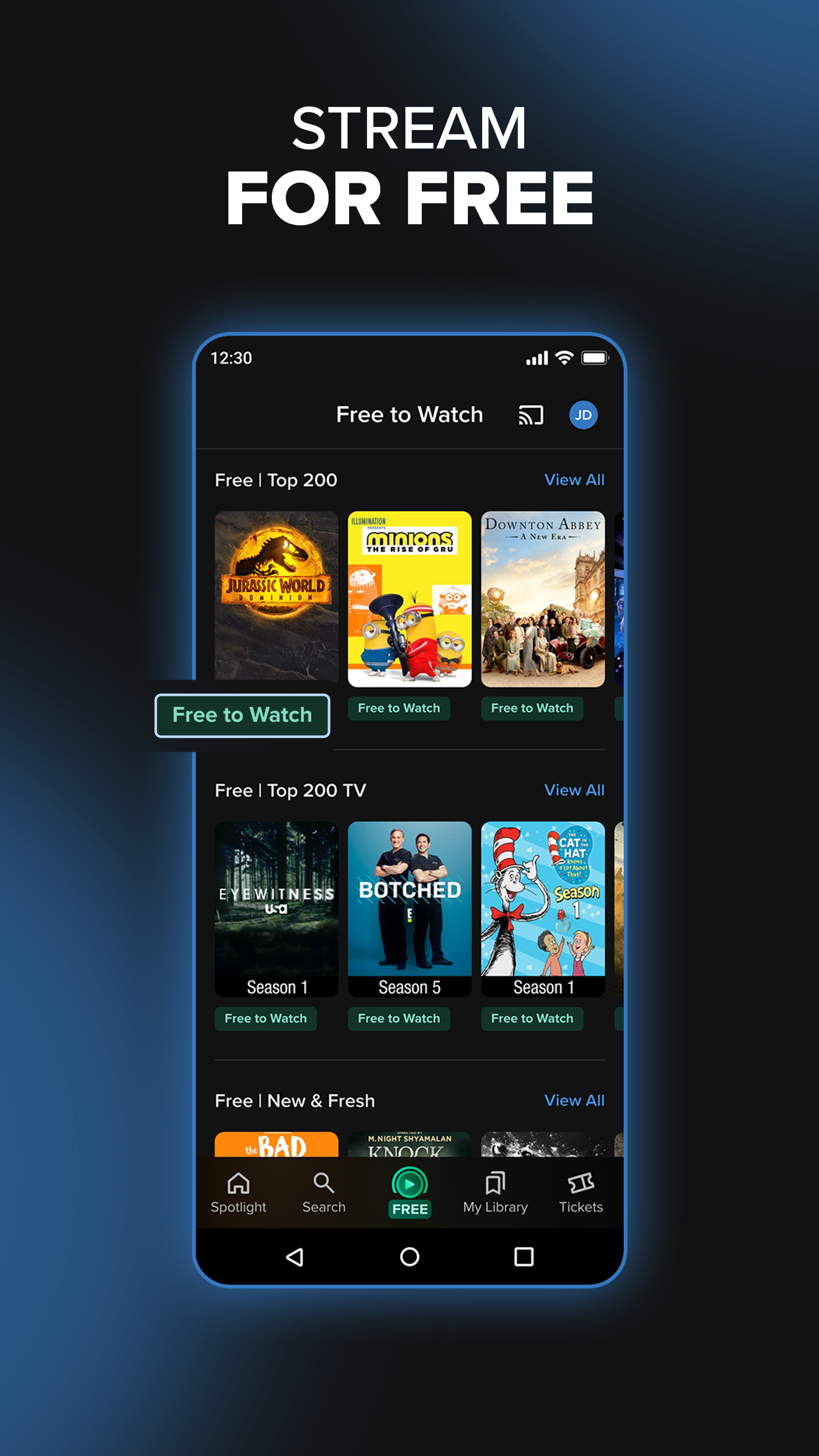 اسکرین شات 2 برنامه Fandango at Home: Movies & TV