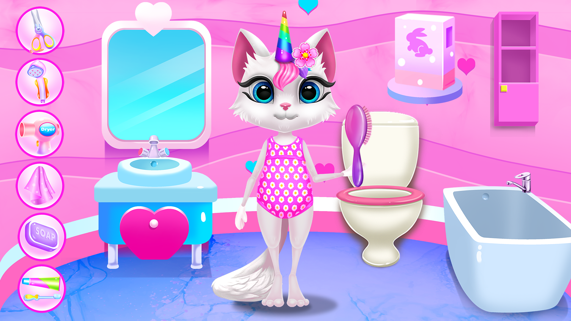 اسکرین شات 1 بازی Kitty Kate Unicorn Daily Care