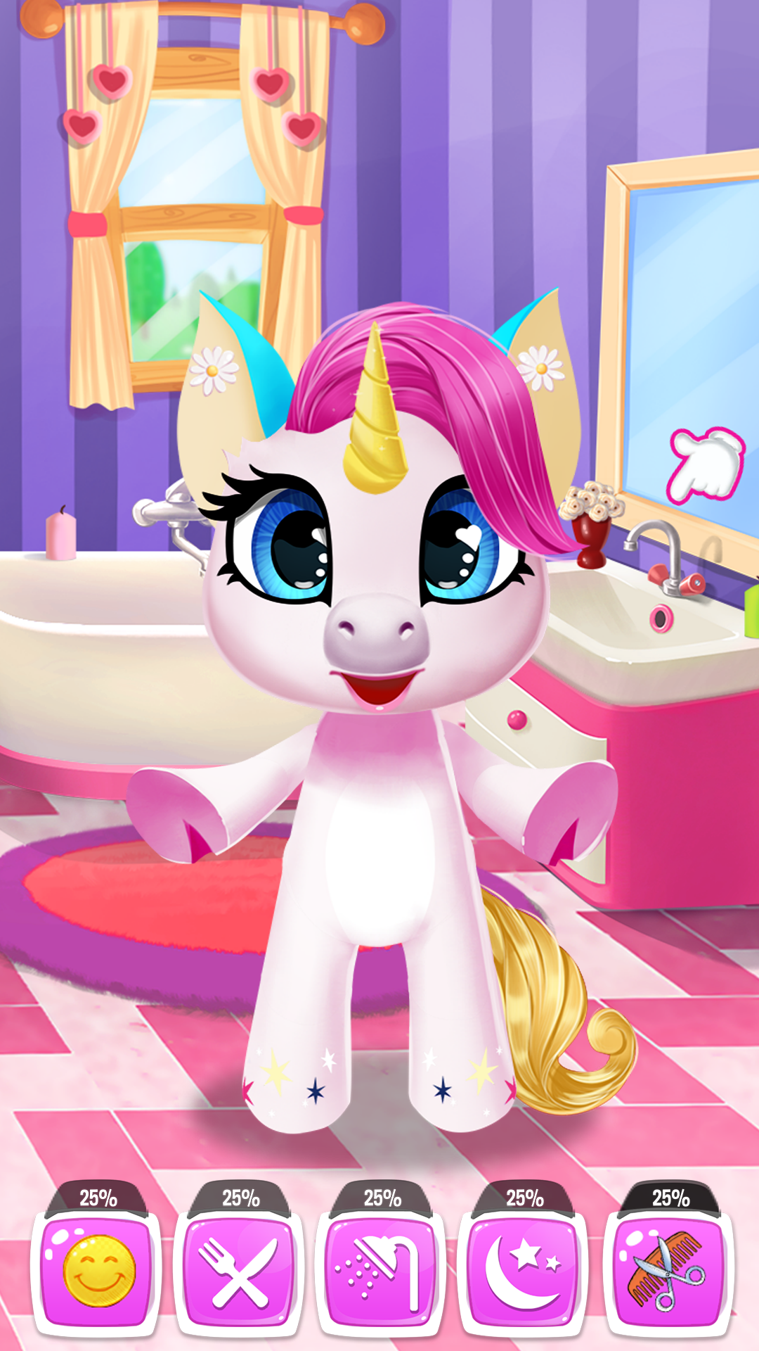اسکرین شات 5 برنامه My Little Unicorn: Virtual Pet