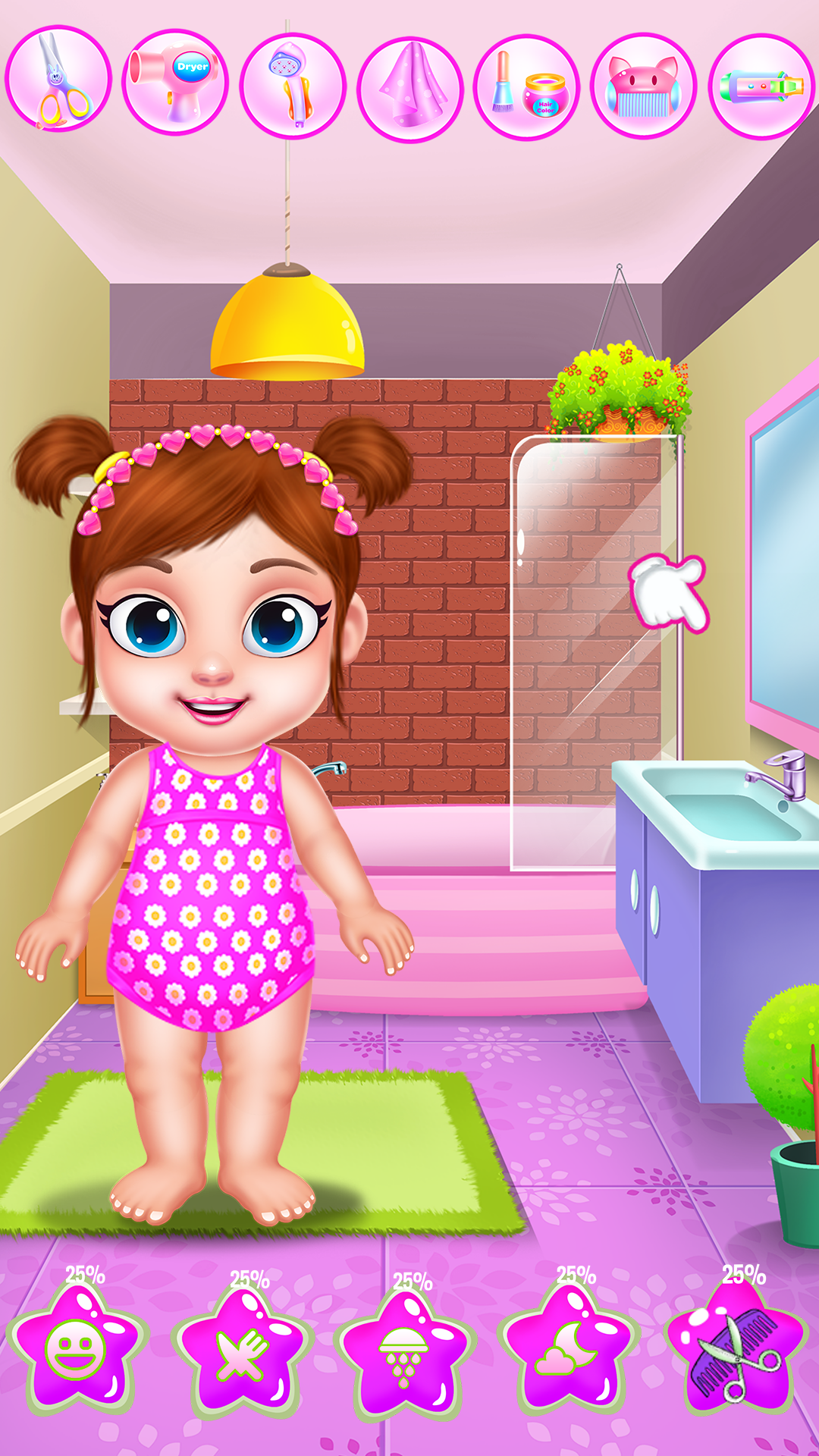 اسکرین شات 4 برنامه Baby Girl Caring: Animal Dress