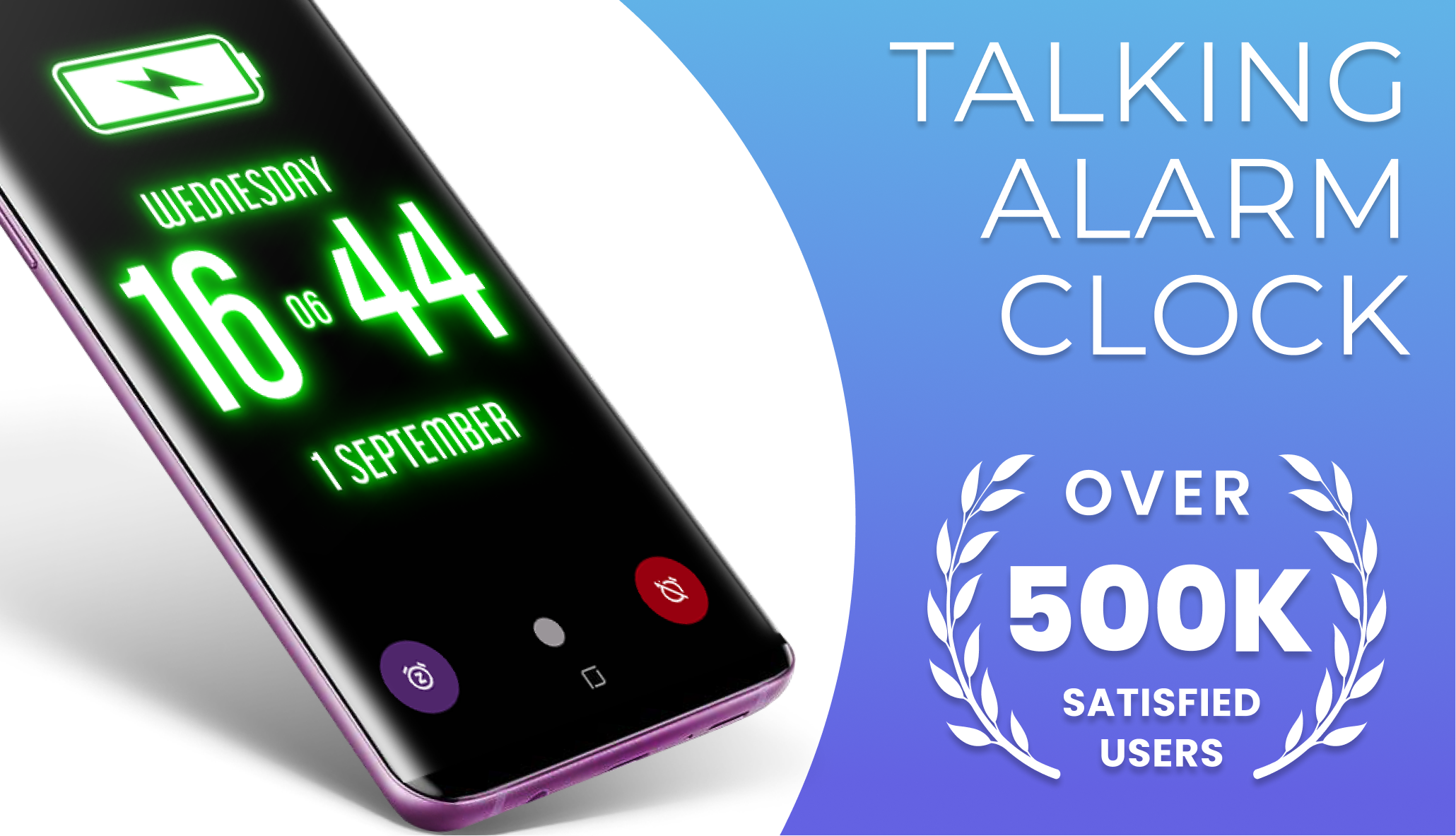 اسکرین شات 1 برنامه Talking Alarm Clock & Sounds