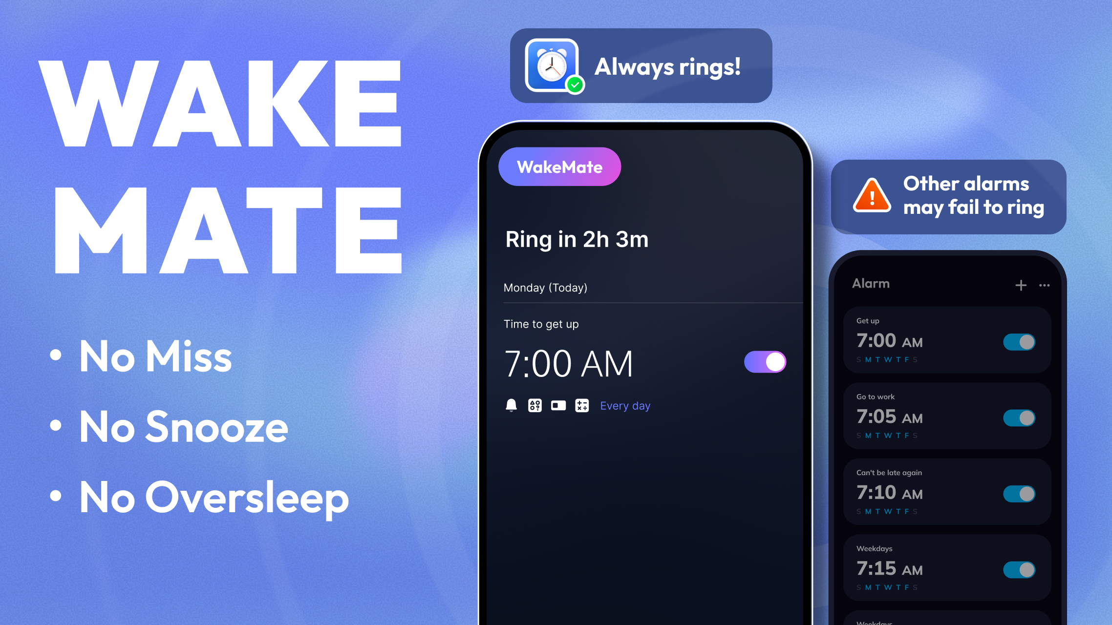 اسکرین شات 1 برنامه Alarm Clock: Alarm App & Sleep