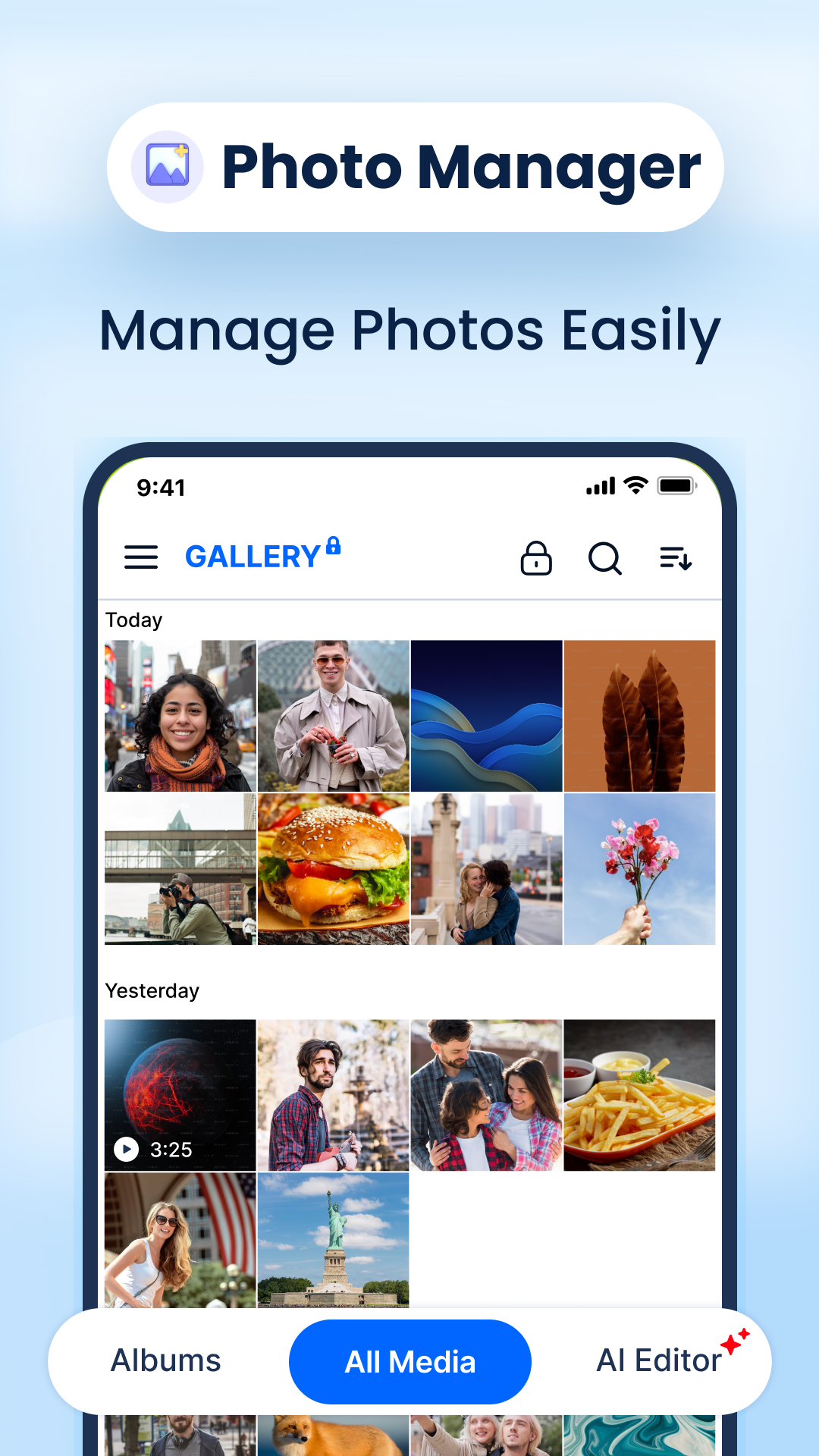 اسکرین شات 5 برنامه Gallery - Photo Gallery, Album