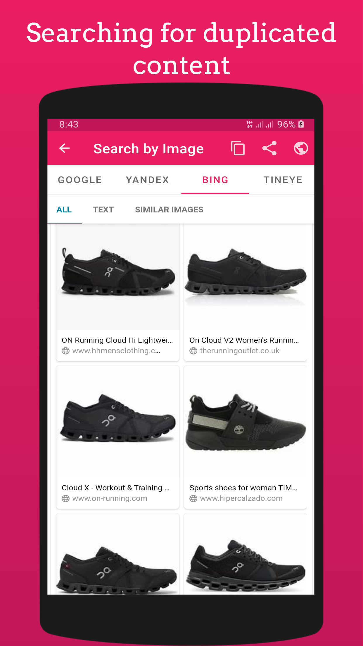 اسکرین شات 3 برنامه Search by Image - Multi Engine