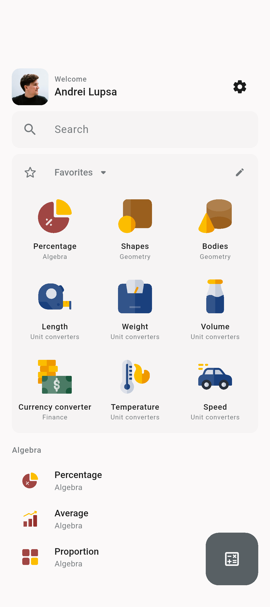 اسکرین شات 1 برنامه All-In-One Calculator