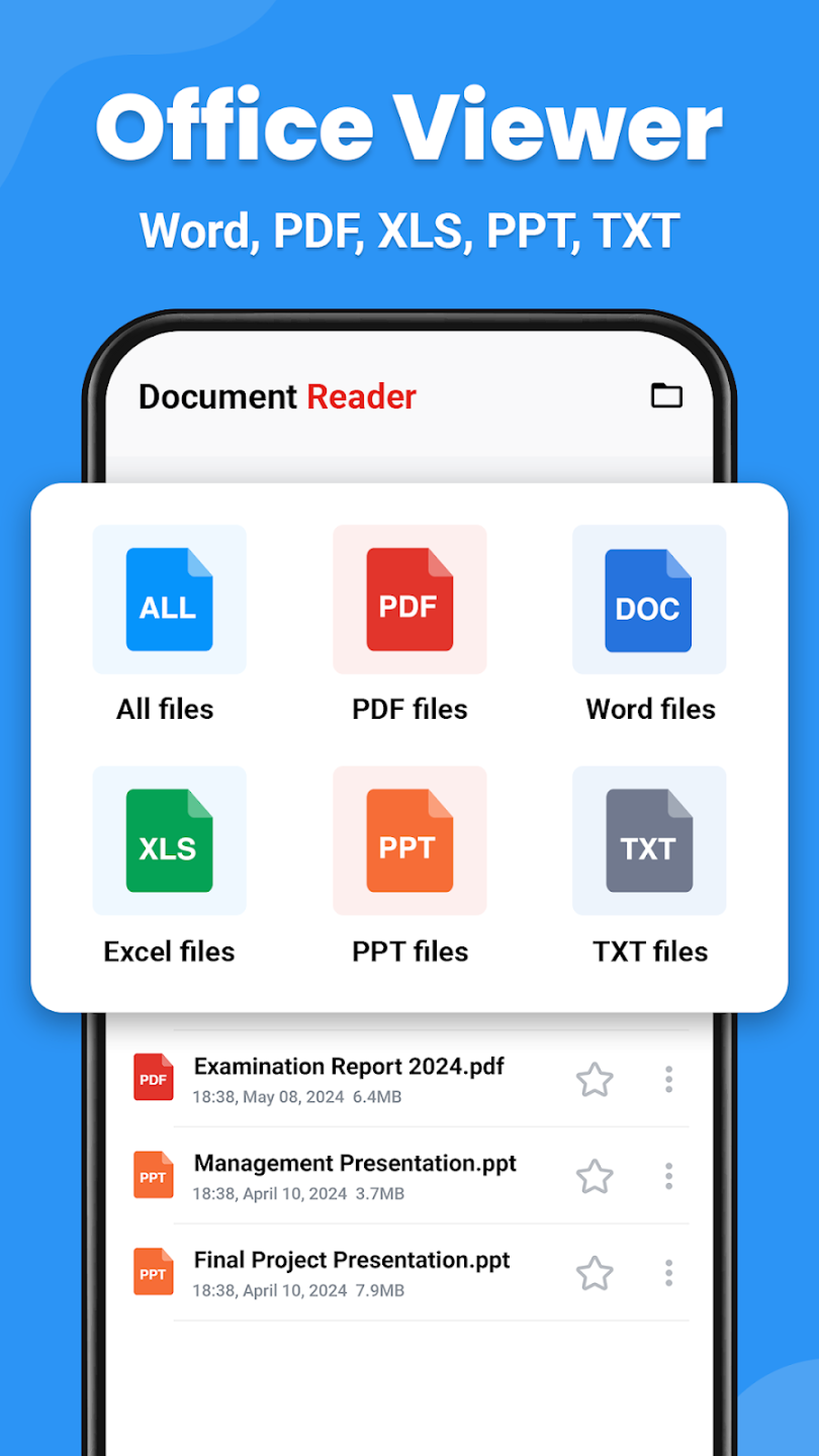 اسکرین شات 1 برنامه All Document Reader & Viewer