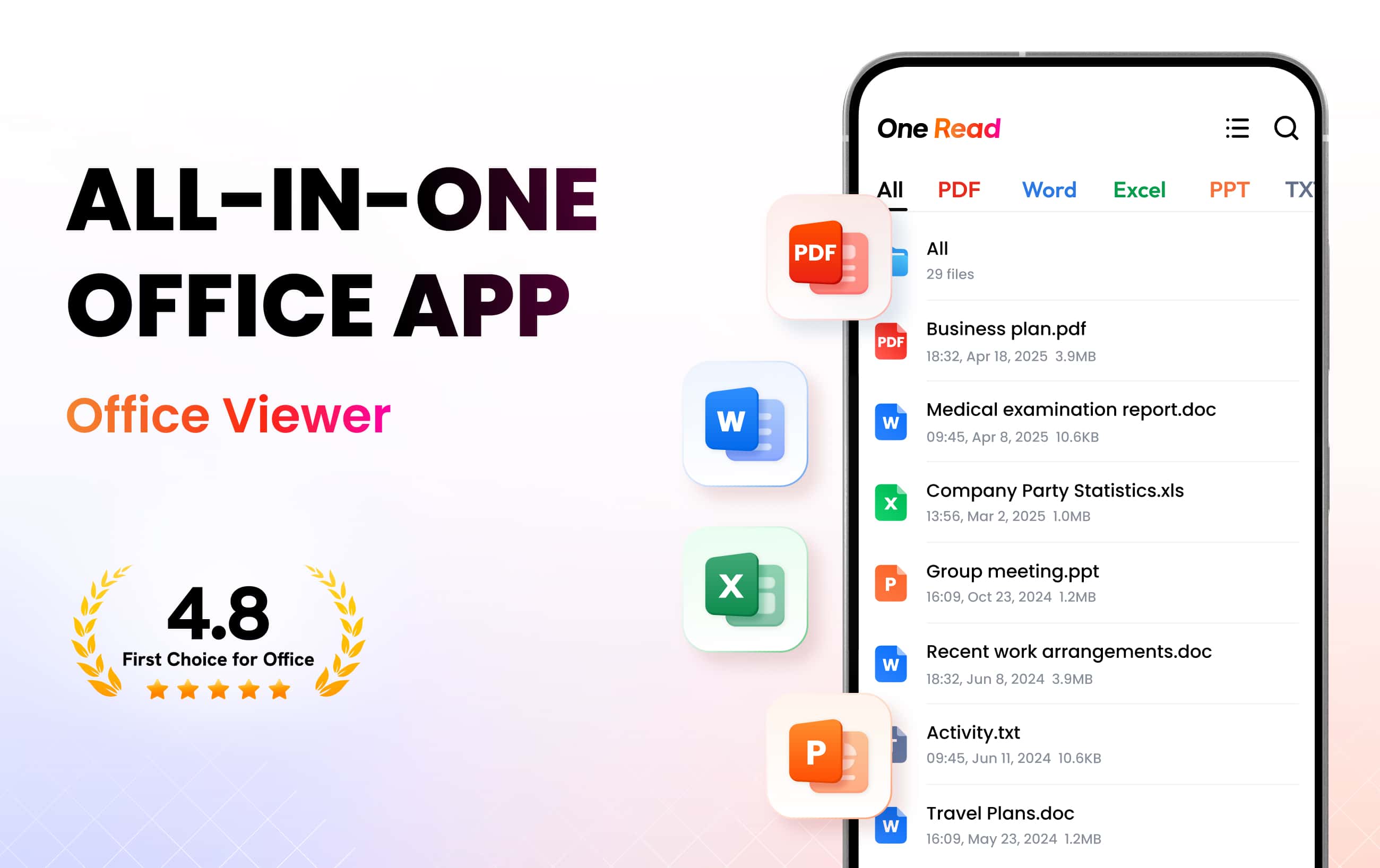 اسکرین شات 1 برنامه Document Reader - PDF Editor