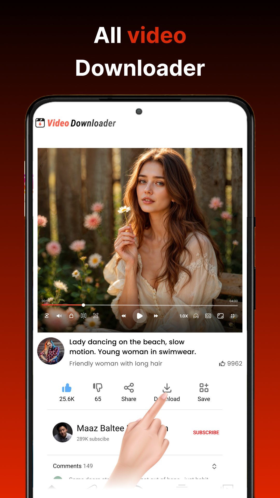 اسکرین شات 2 برنامه All video downloader and saver