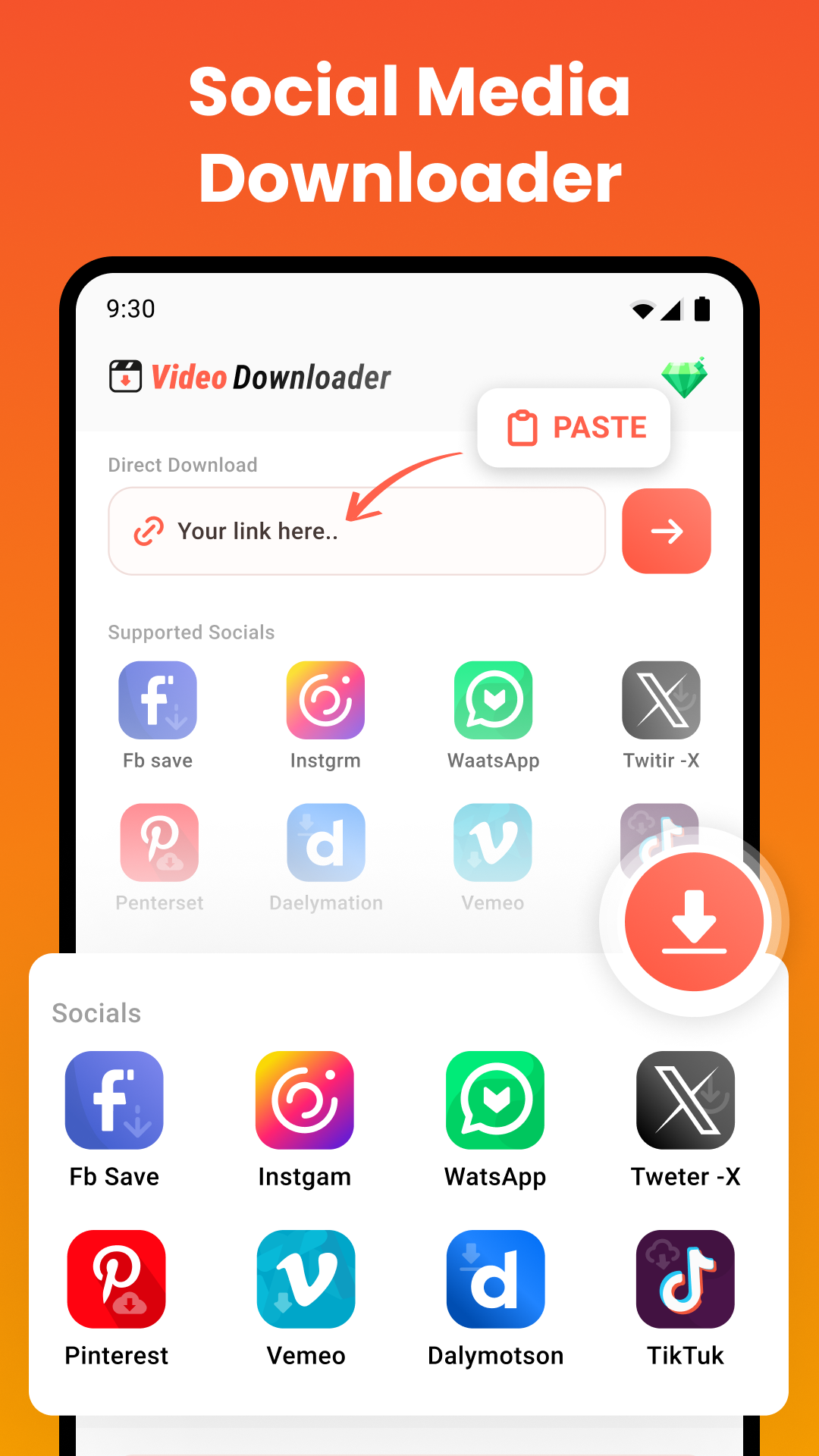 اسکرین شات 6 برنامه All video downloader and saver