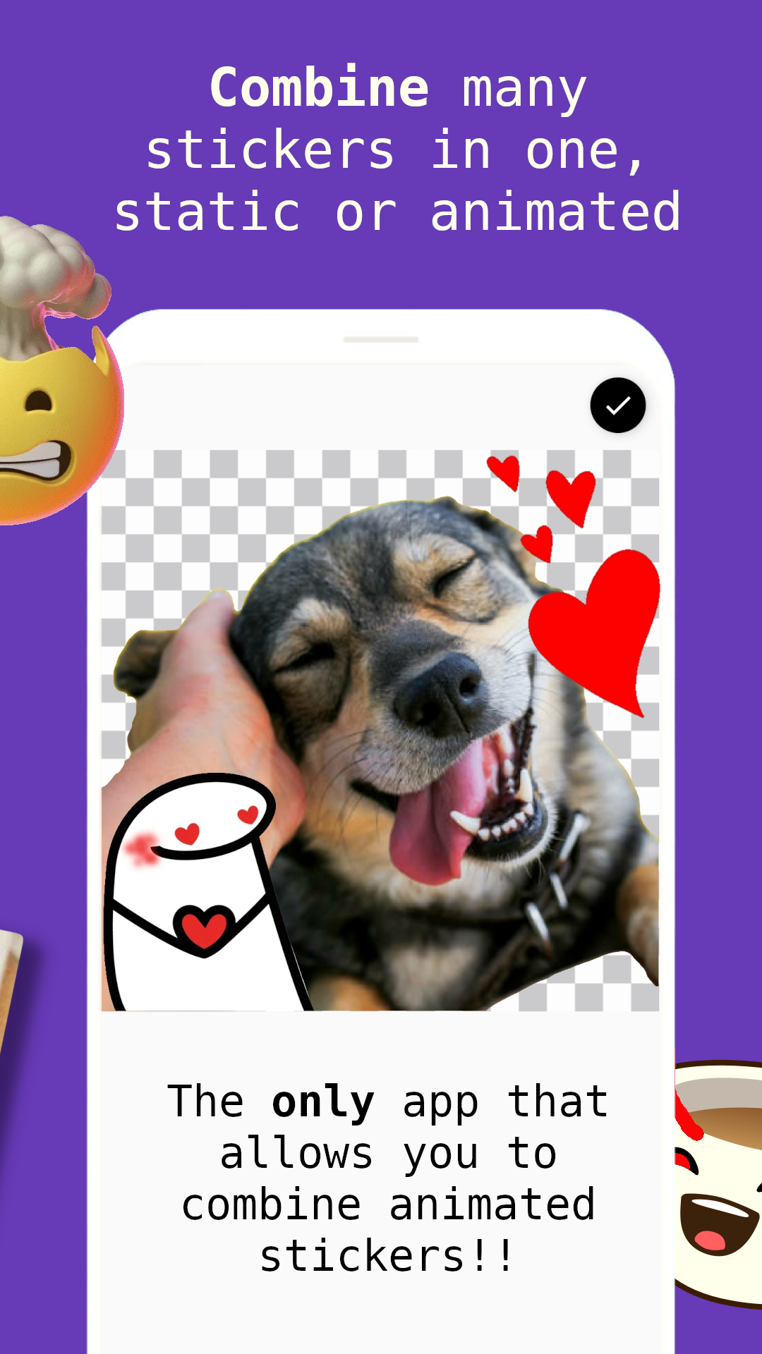 اسکرین شات 6 برنامه Animated Sticker Maker (FSM)