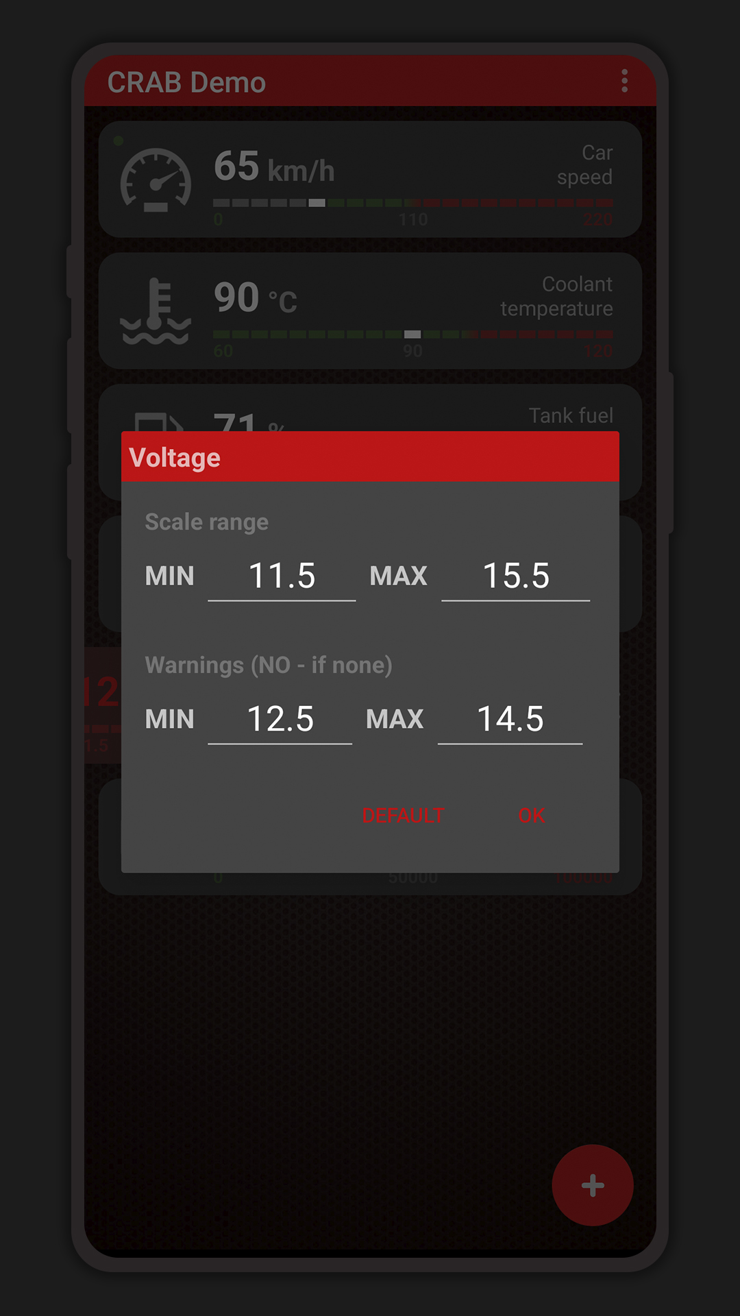 اسکرین شات 5 برنامه CRAB Car Scanner