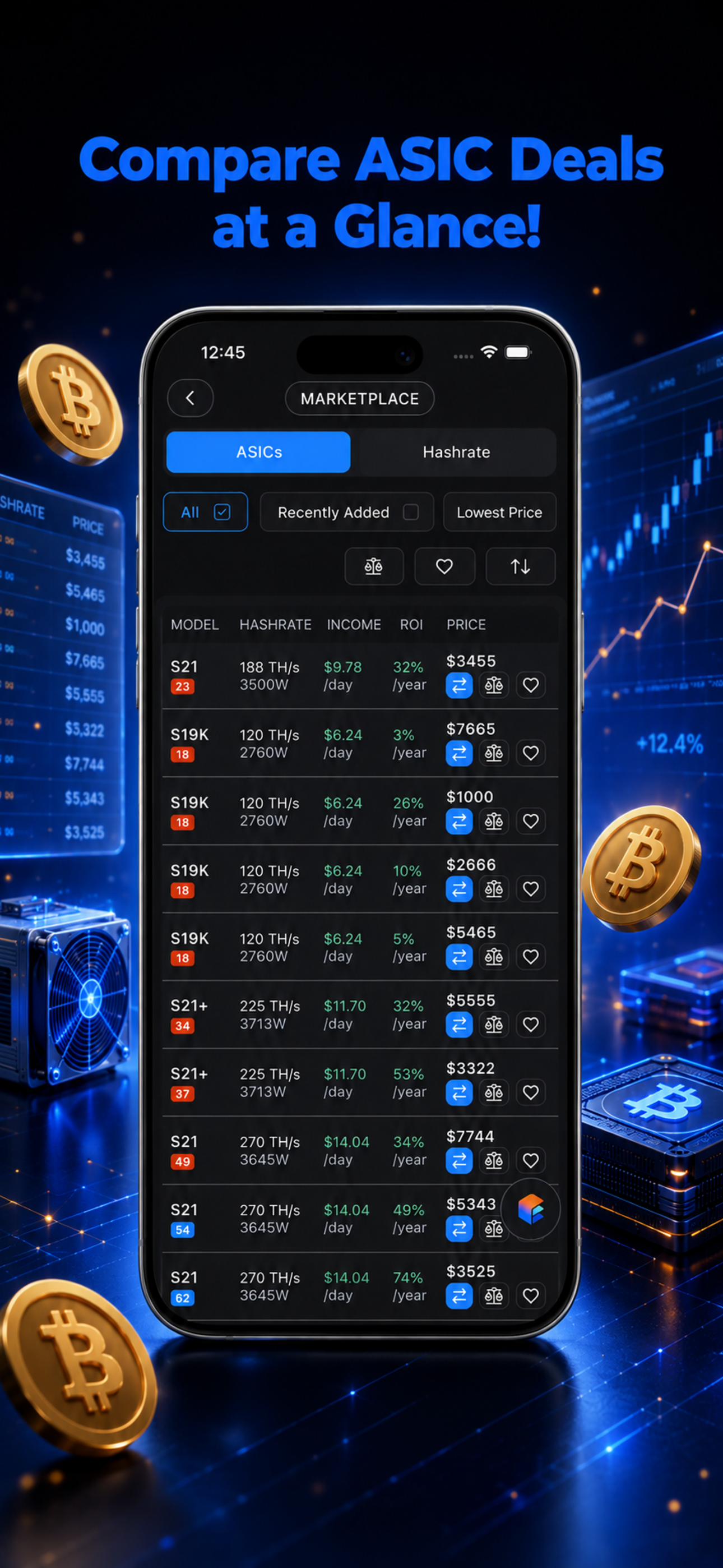 اسکرین شات 6 برنامه ECOS: Bitcoin & Crypto Mining