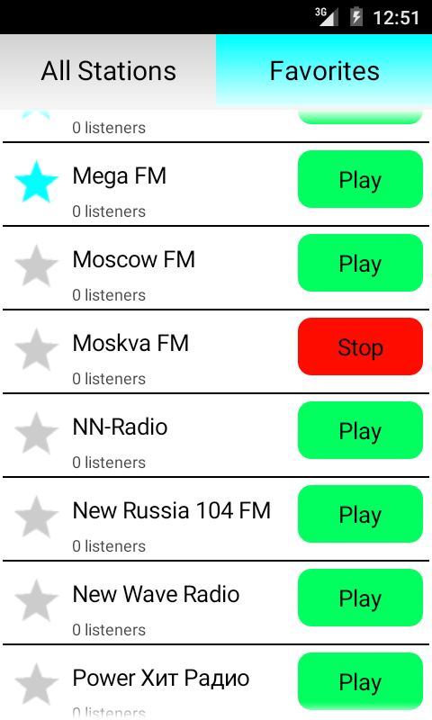 اسکرین شات 3 برنامه Russian Radio Online