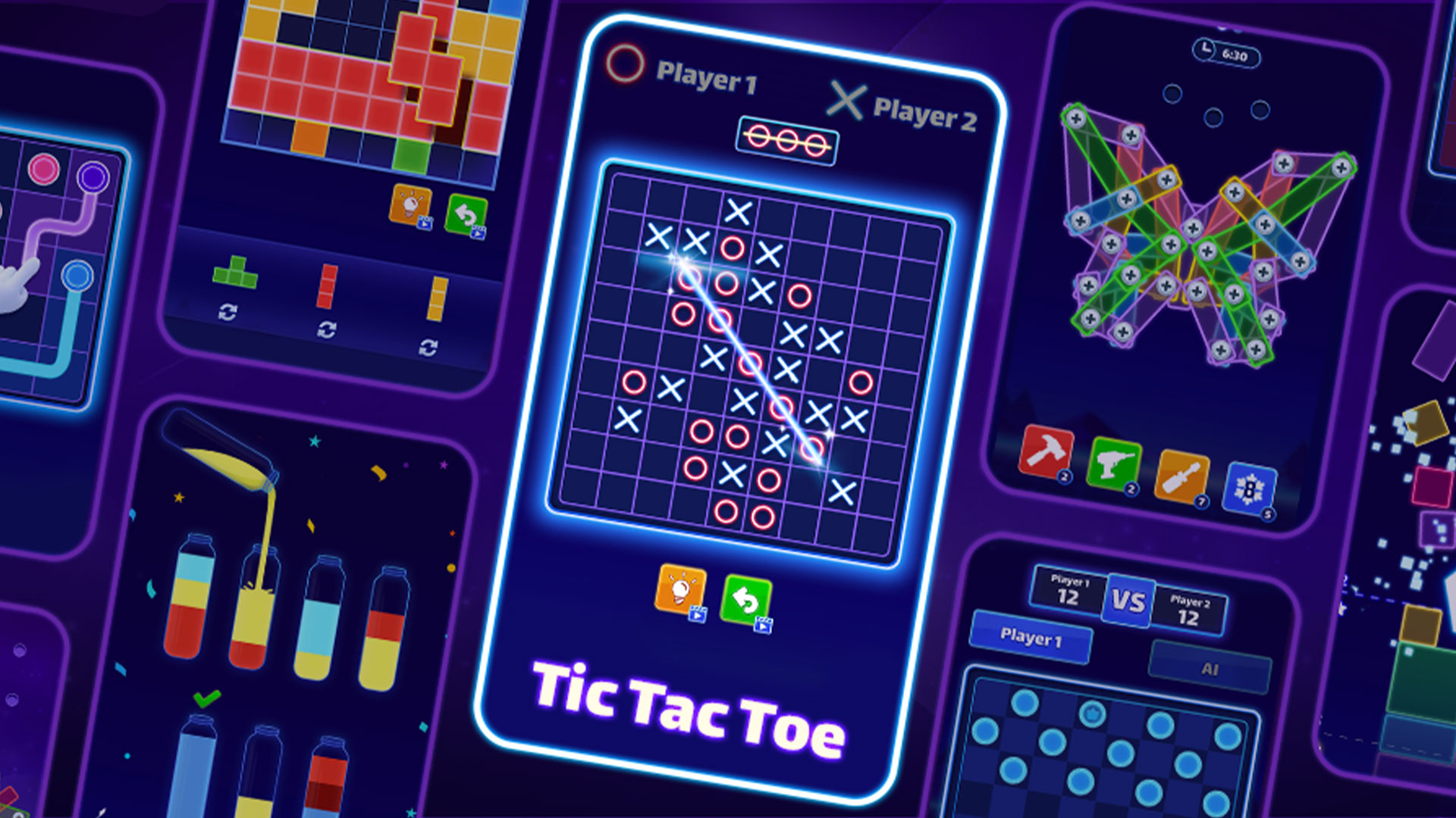 اسکرین شات 1 بازی Tic Tac Toe: XO cross game