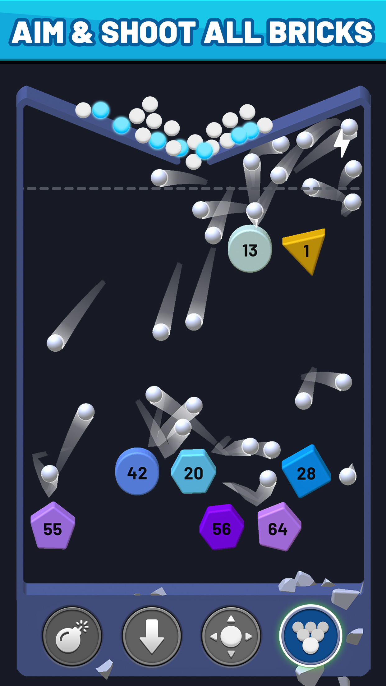 اسکرین شات 4 بازی Drop Ball 3D - Bricks Breaker