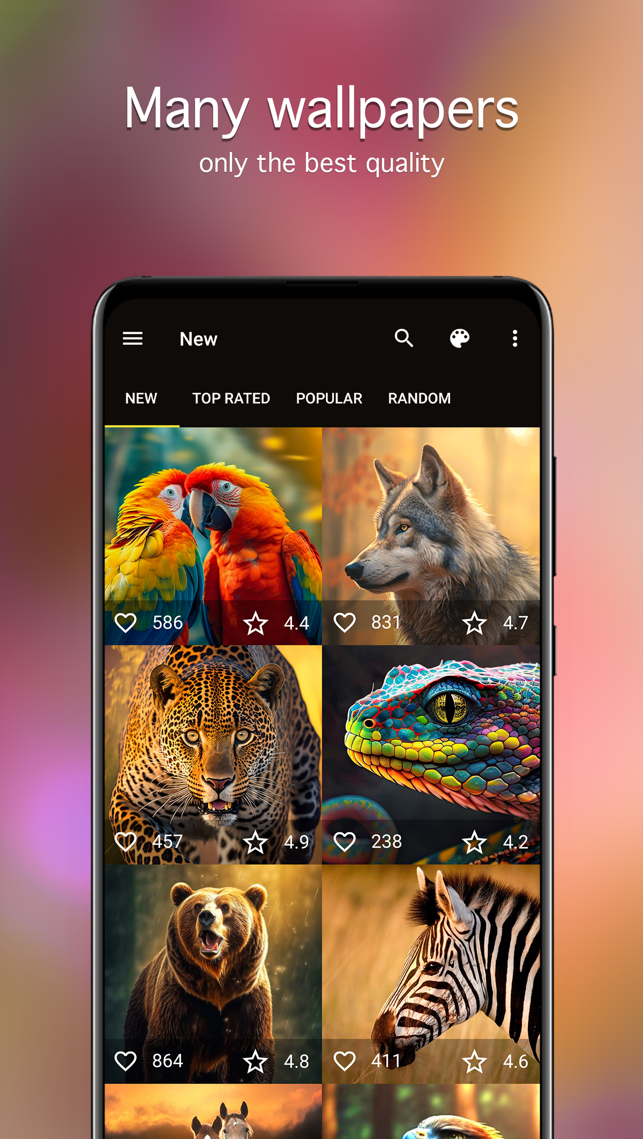 اسکرین شات 2 برنامه Animal Wallpapers 4K