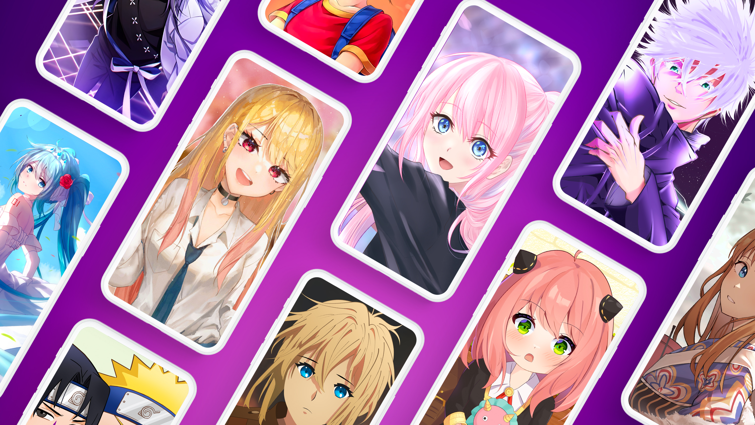 اسکرین شات 1 برنامه Anime Wallpapers 4K (Otaku)