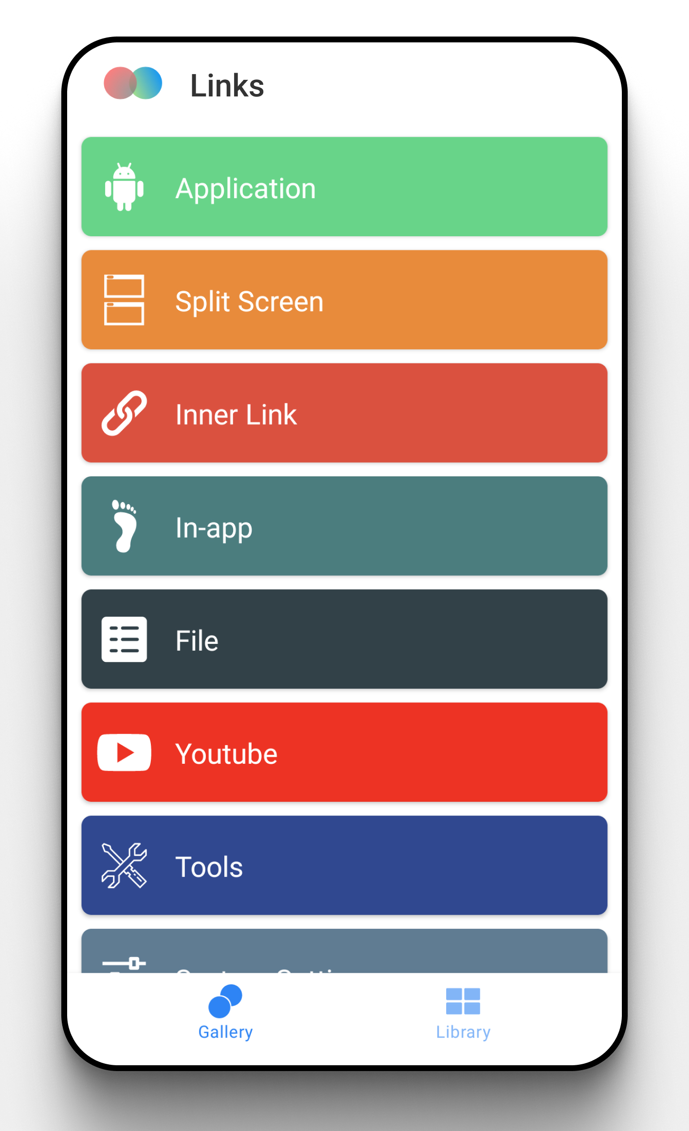 اسکرین شات 2 برنامه Links-Shortcut Manager