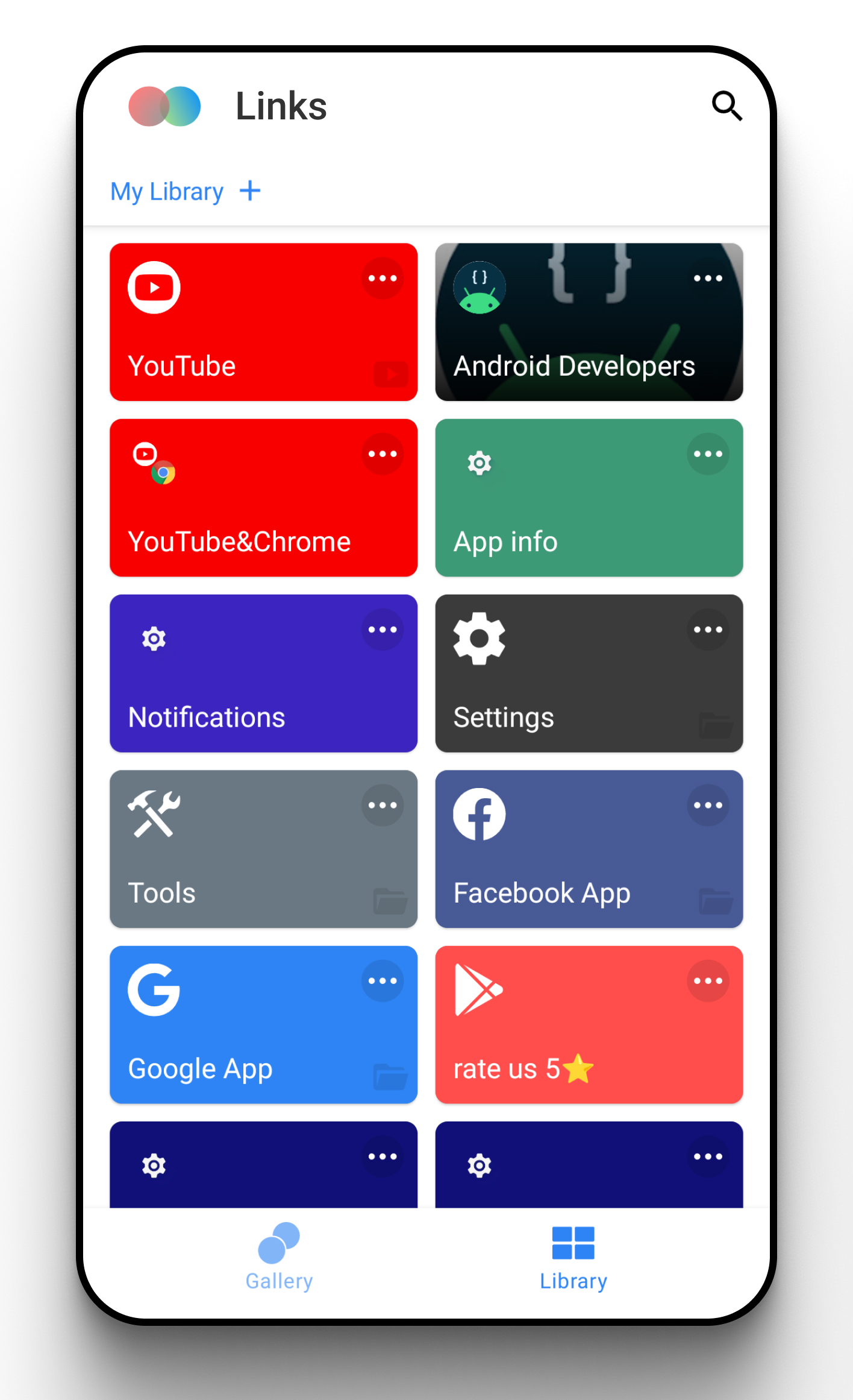 اسکرین شات 1 برنامه Links-Shortcut Manager