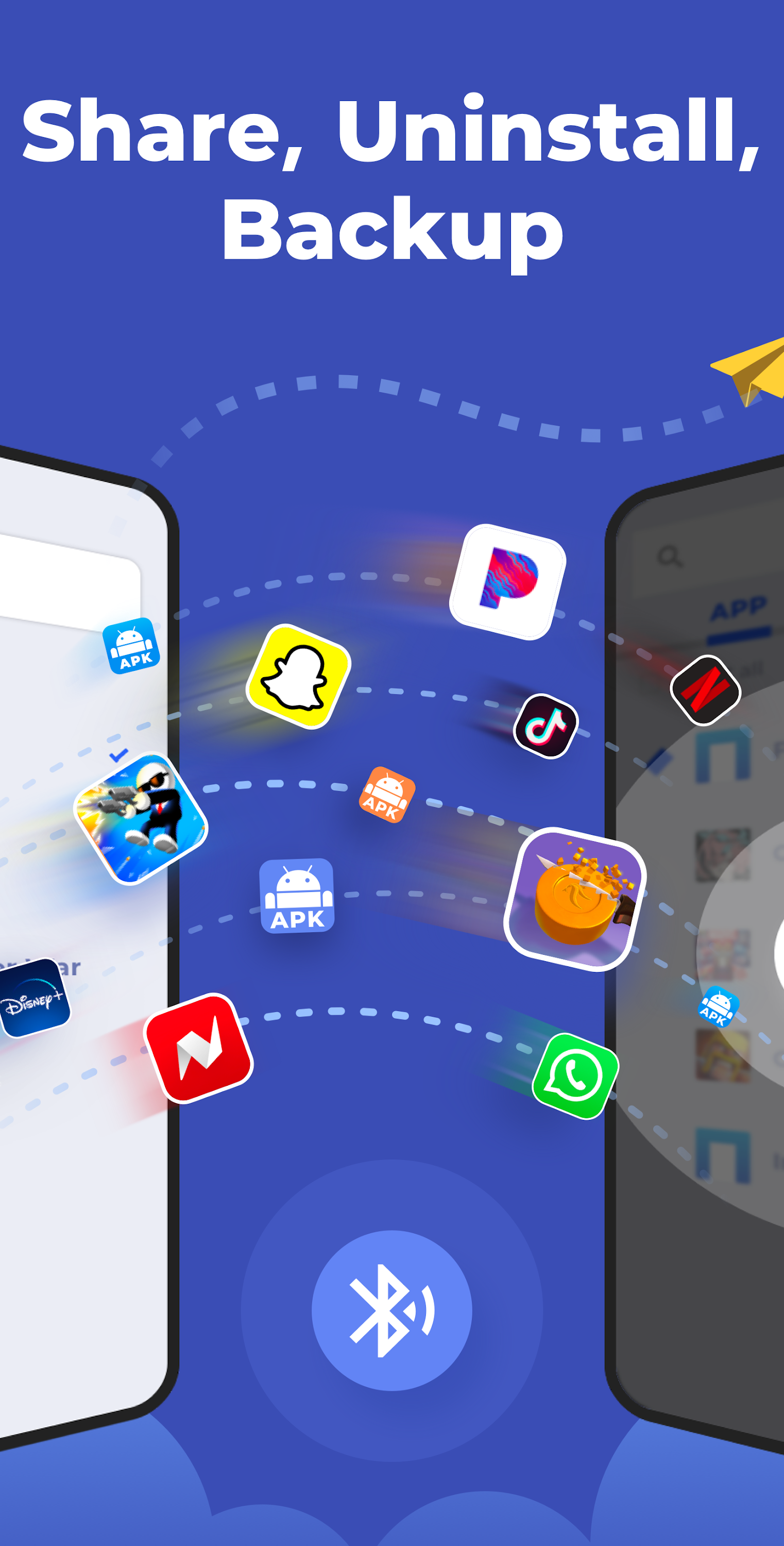 اسکرین شات 1 برنامه Apk Share - Bluetooth Transfer