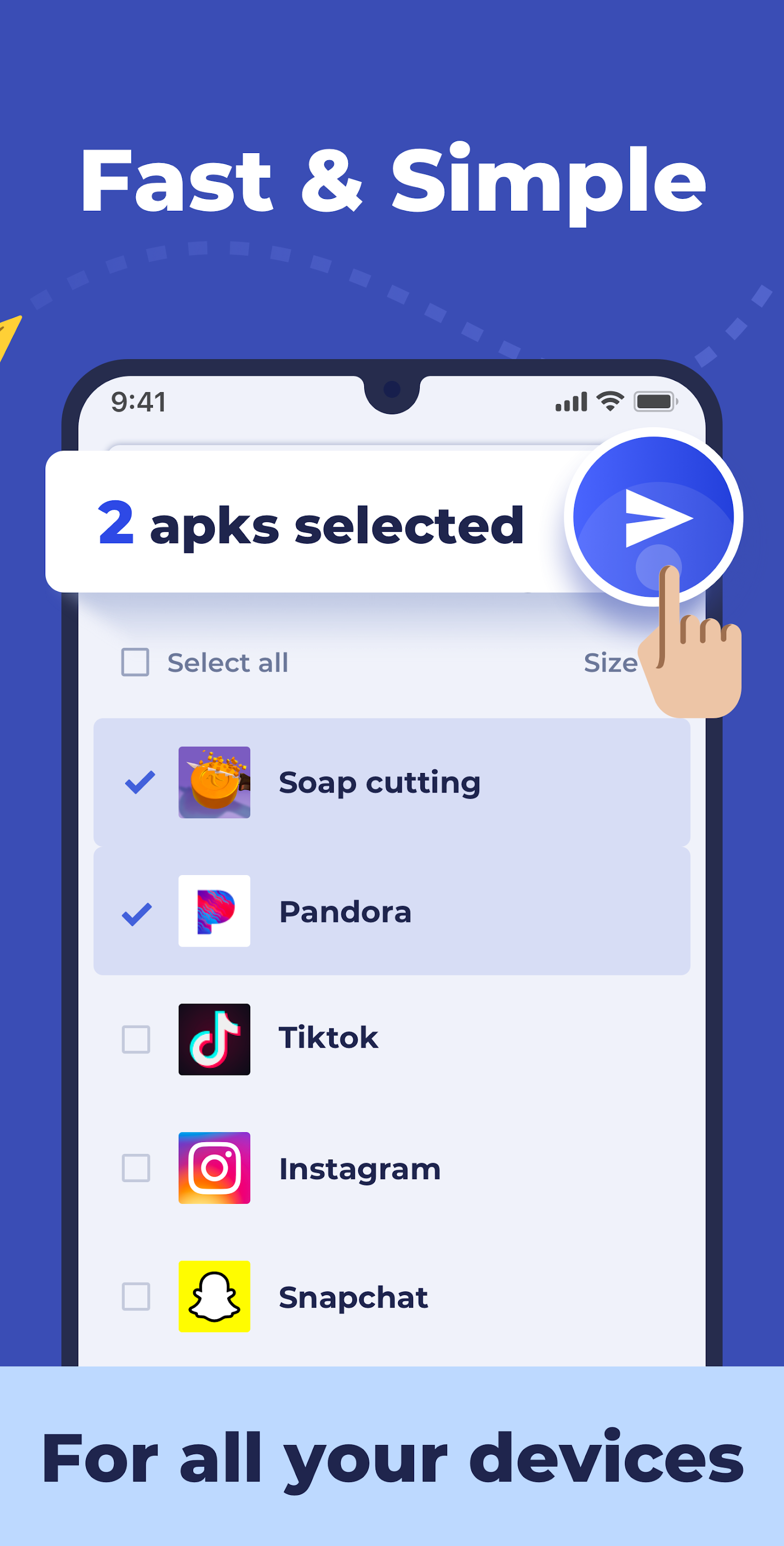 اسکرین شات 2 برنامه Apk Share - Bluetooth Transfer
