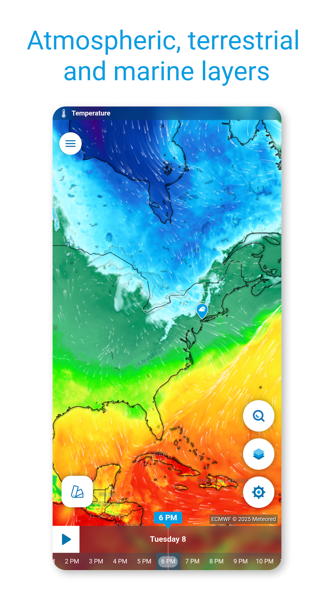اسکرین شات 4 برنامه Weather Radar - Meteored News