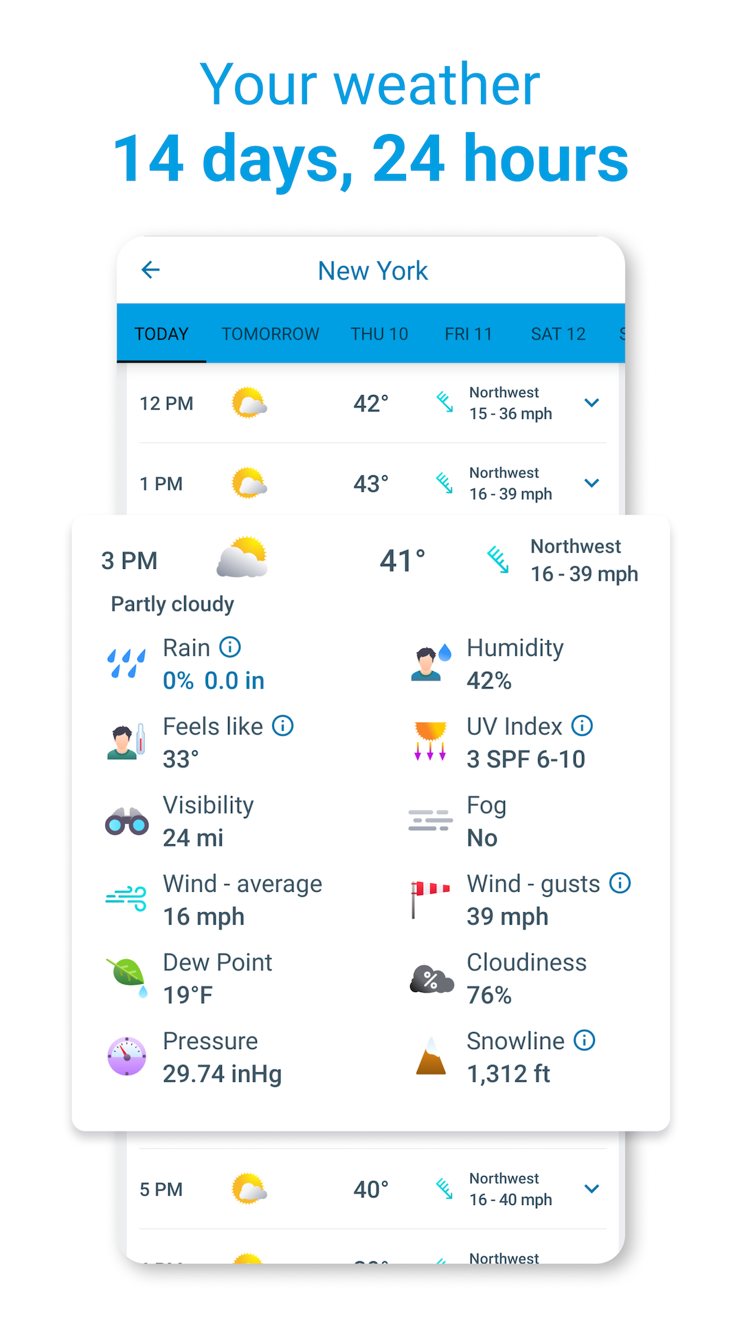 اسکرین شات 6 برنامه Weather Radar - Meteored News